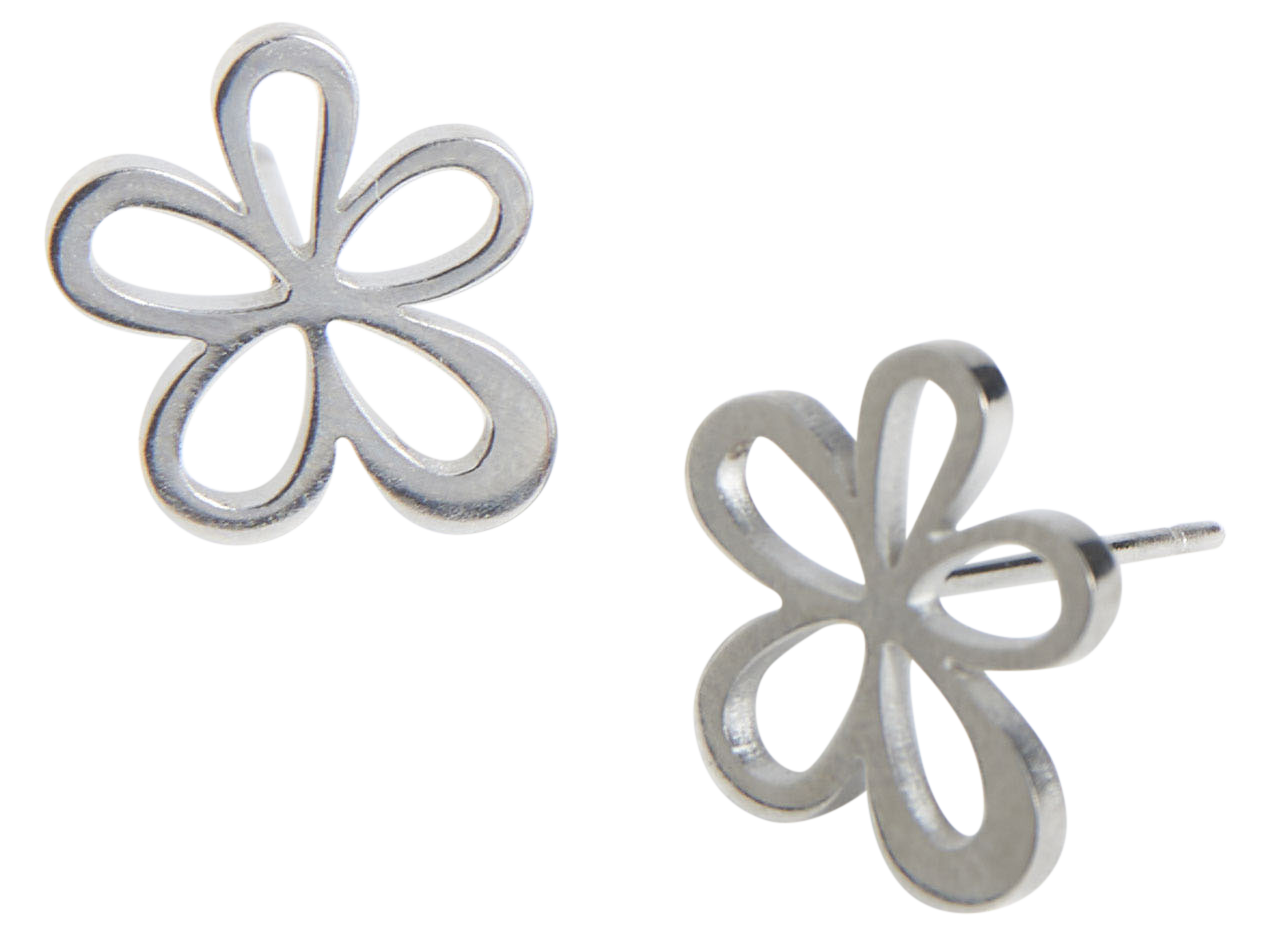 Image of Howard's Narelle Silver Waterproof Flower Stud Earrings