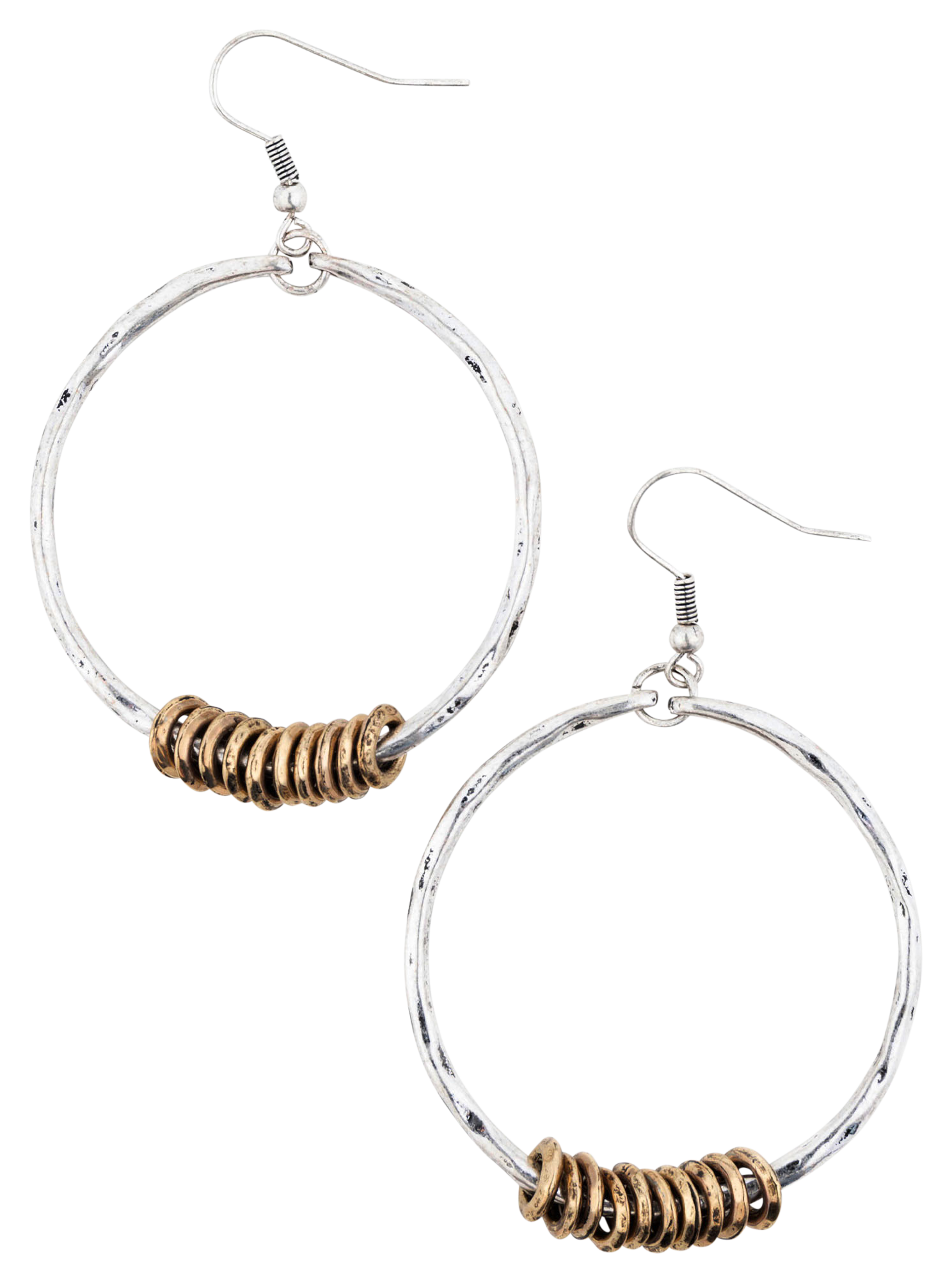 Image of Howard's Wild Spirit Silver Hoop Earrings