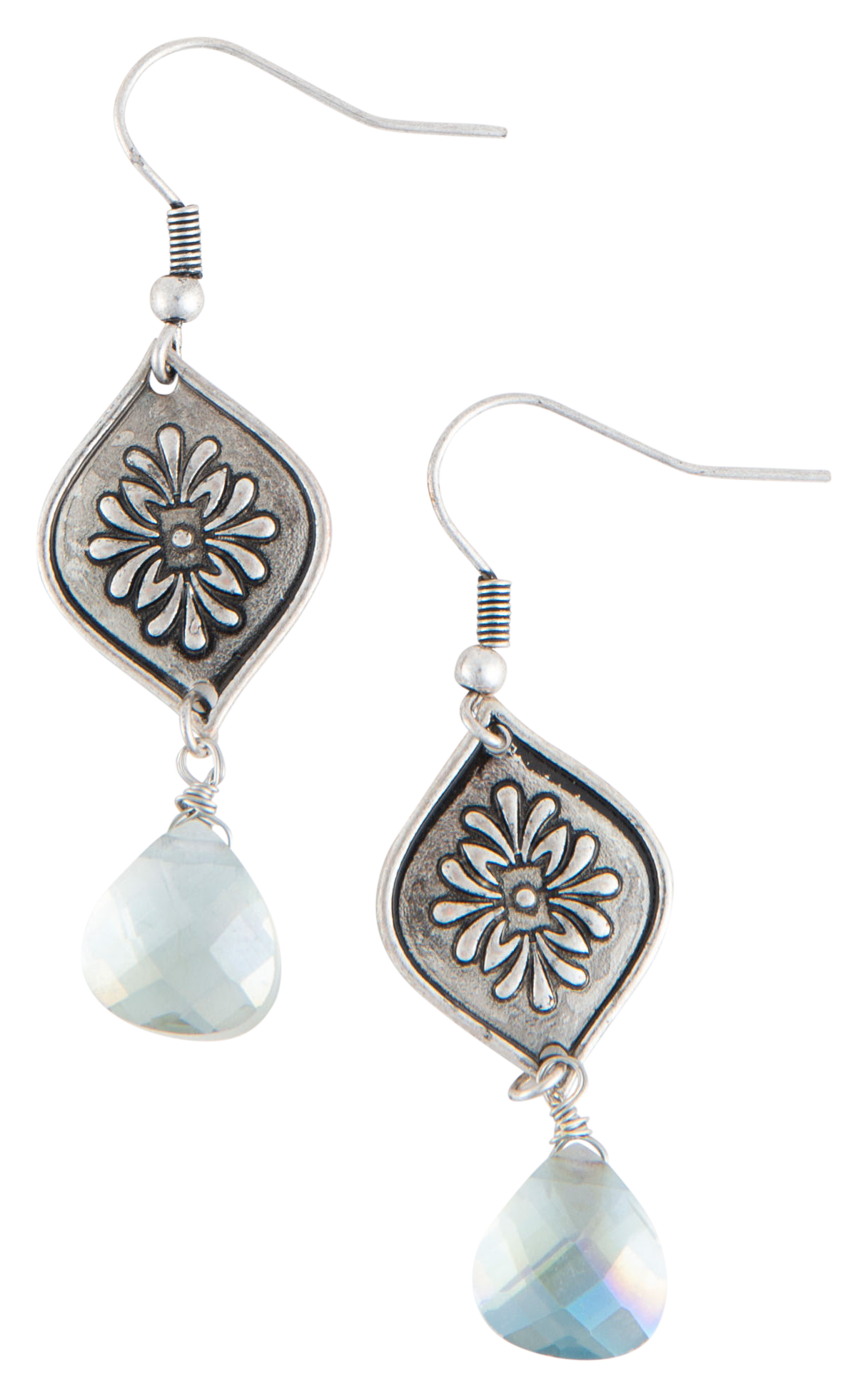 Image of Howard's Wild Spirit Beaded Rhombus Earrings