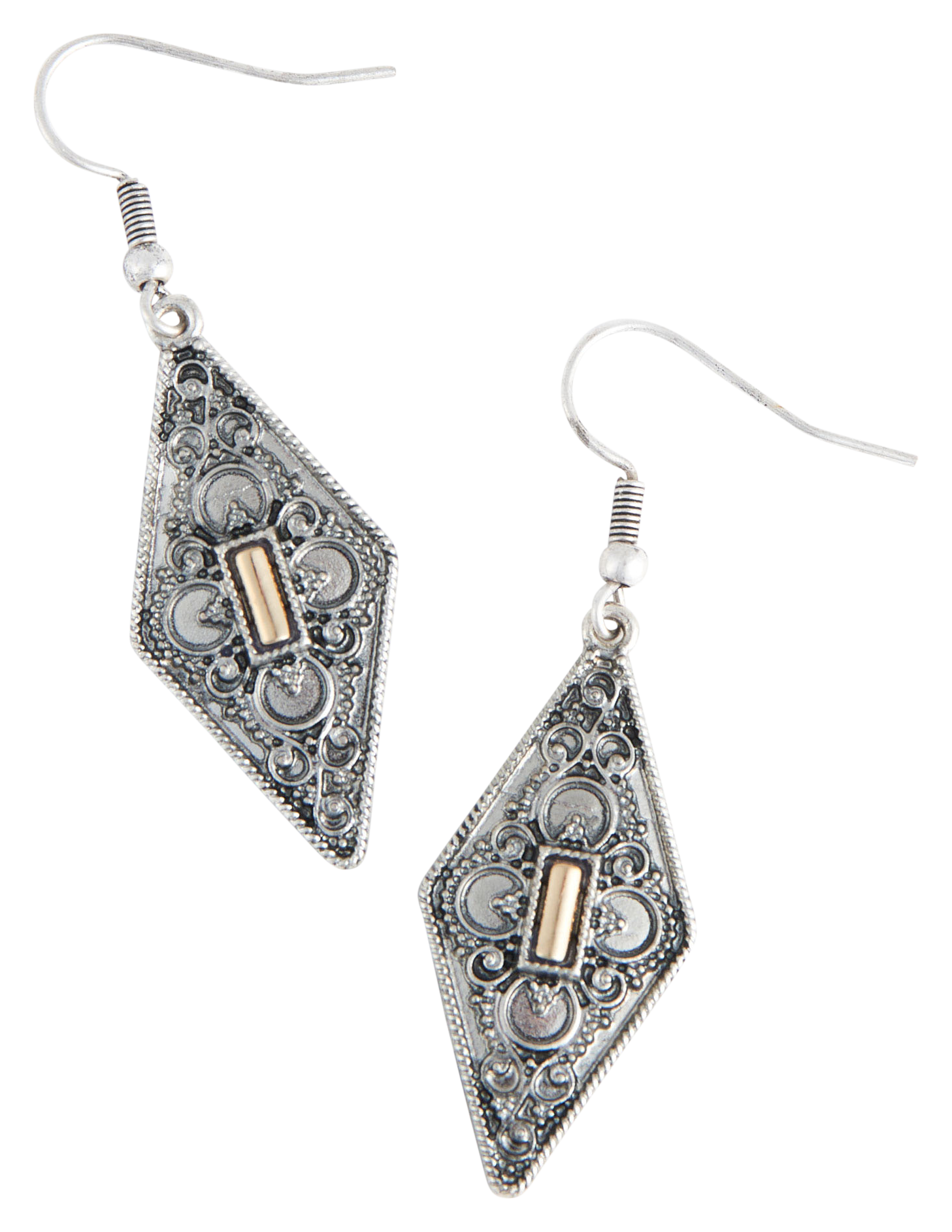 Image of Howard's Wild Spirit Textured Rhombus Drop Earrings