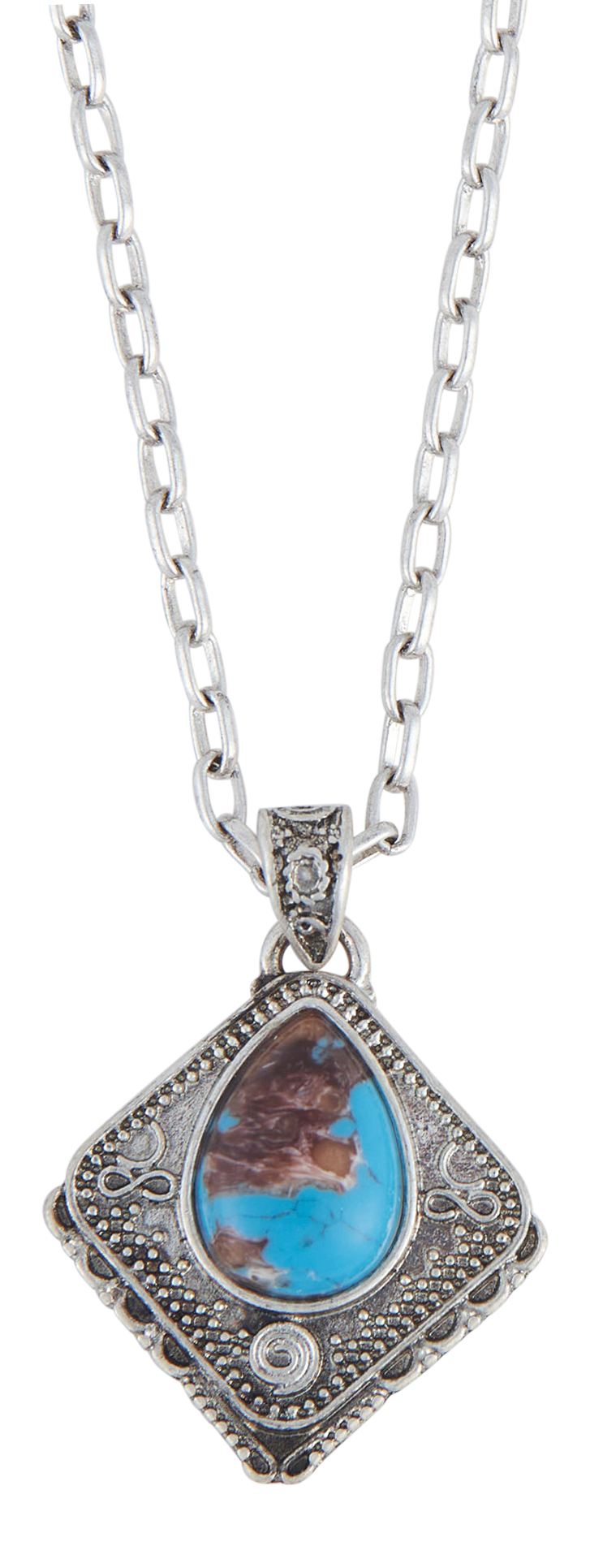 Image of Howard's Asteria Square Pendant Necklace