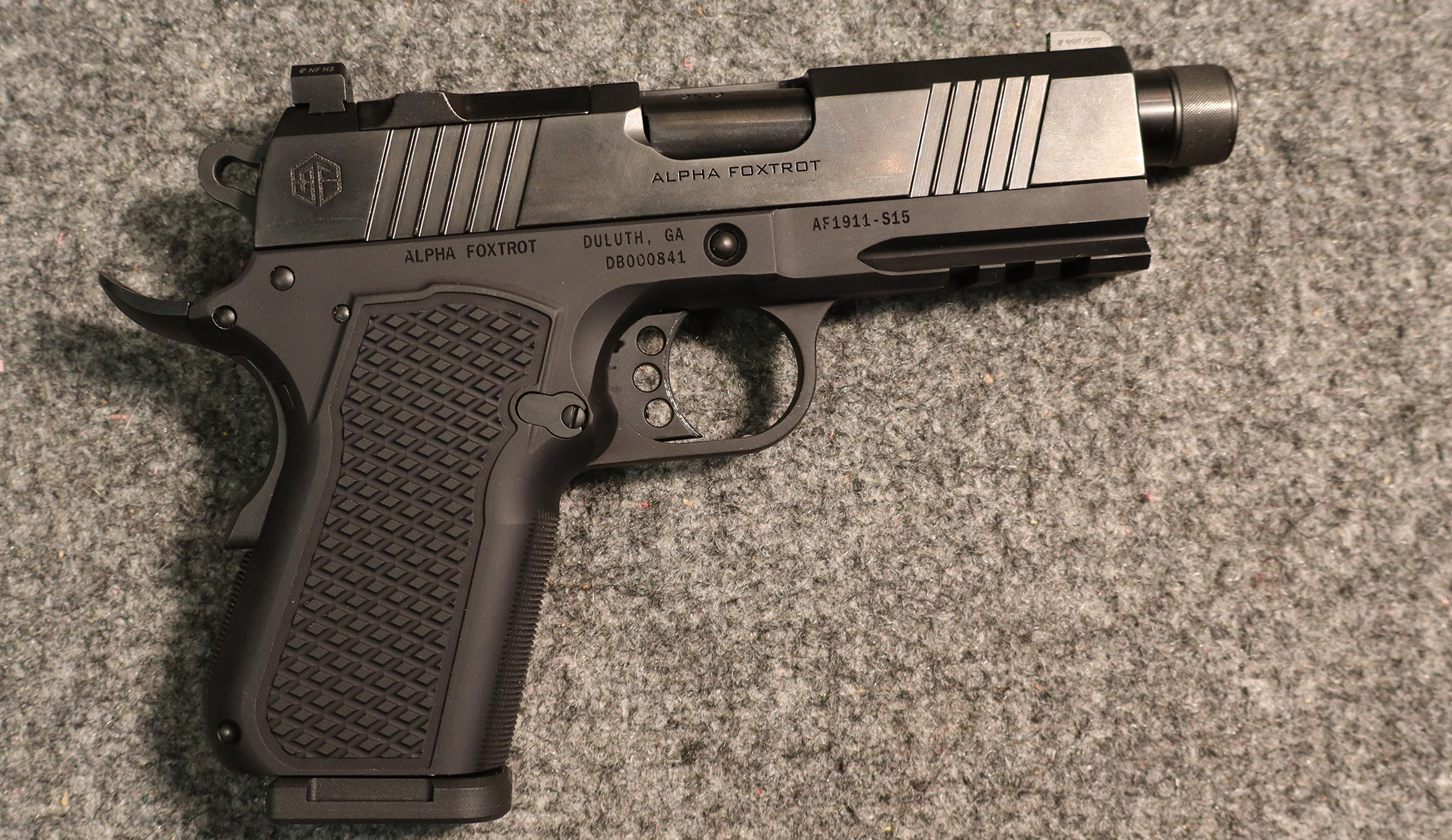 Alpha Foxtrot ~ AF1911-S15 ~ 9mm Luger (4747672) - Bass Pro Shops