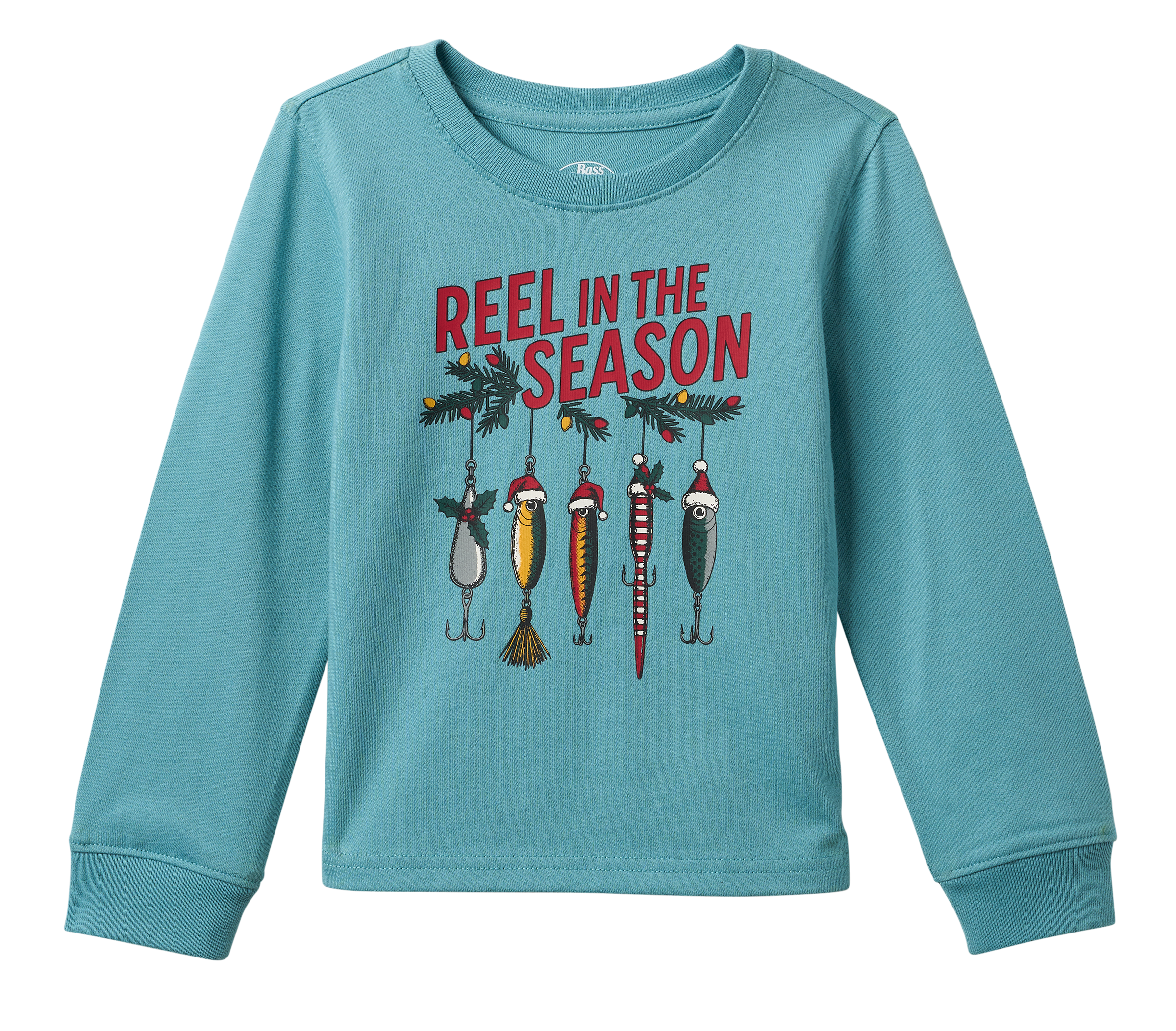 Image of Bass Pro Shops Holiday Long-Sleeve T-Shirt for Toddlers - Fishing Lures