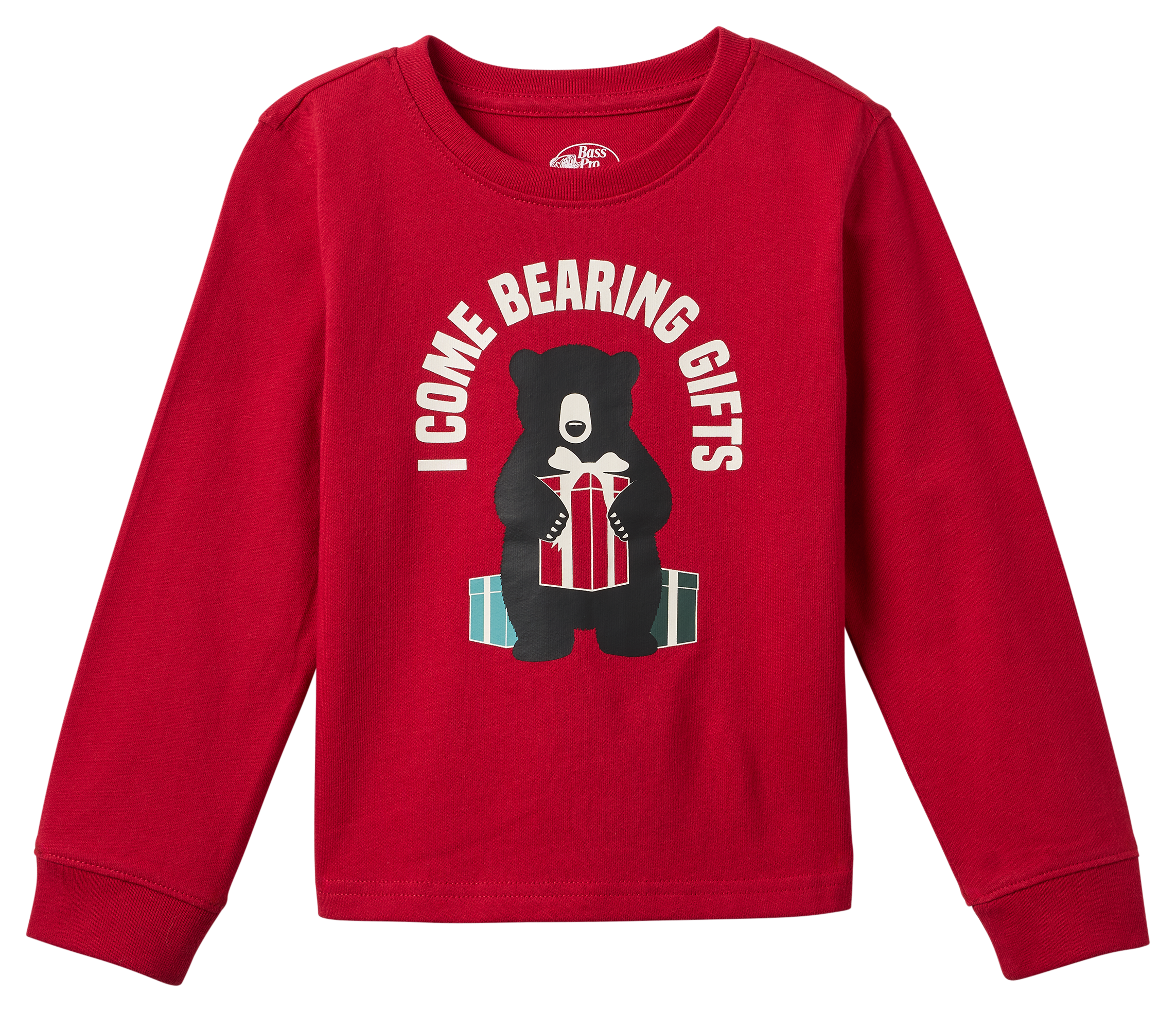 Image of Bass Pro Shops Holiday Long-Sleeve T-Shirt for Toddlers - Bear
