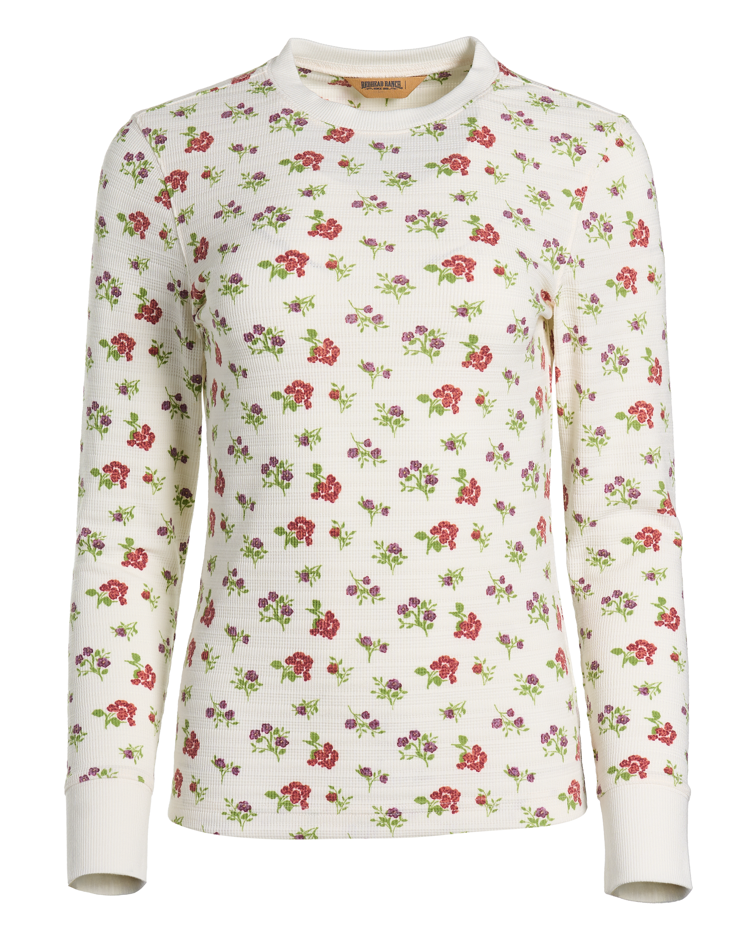 Image of RedHead Ranch Waffle Knit Print Long-Sleeve Shirt - Snowfall Print