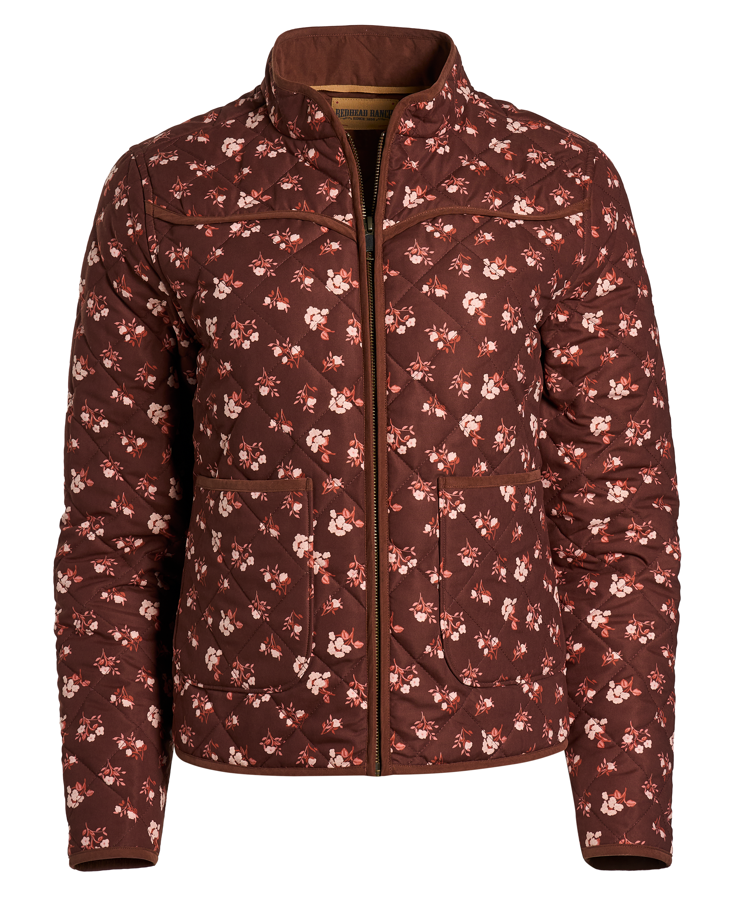 Image of RedHead Ranch Quilted Jacket - Cappuccino Floral
