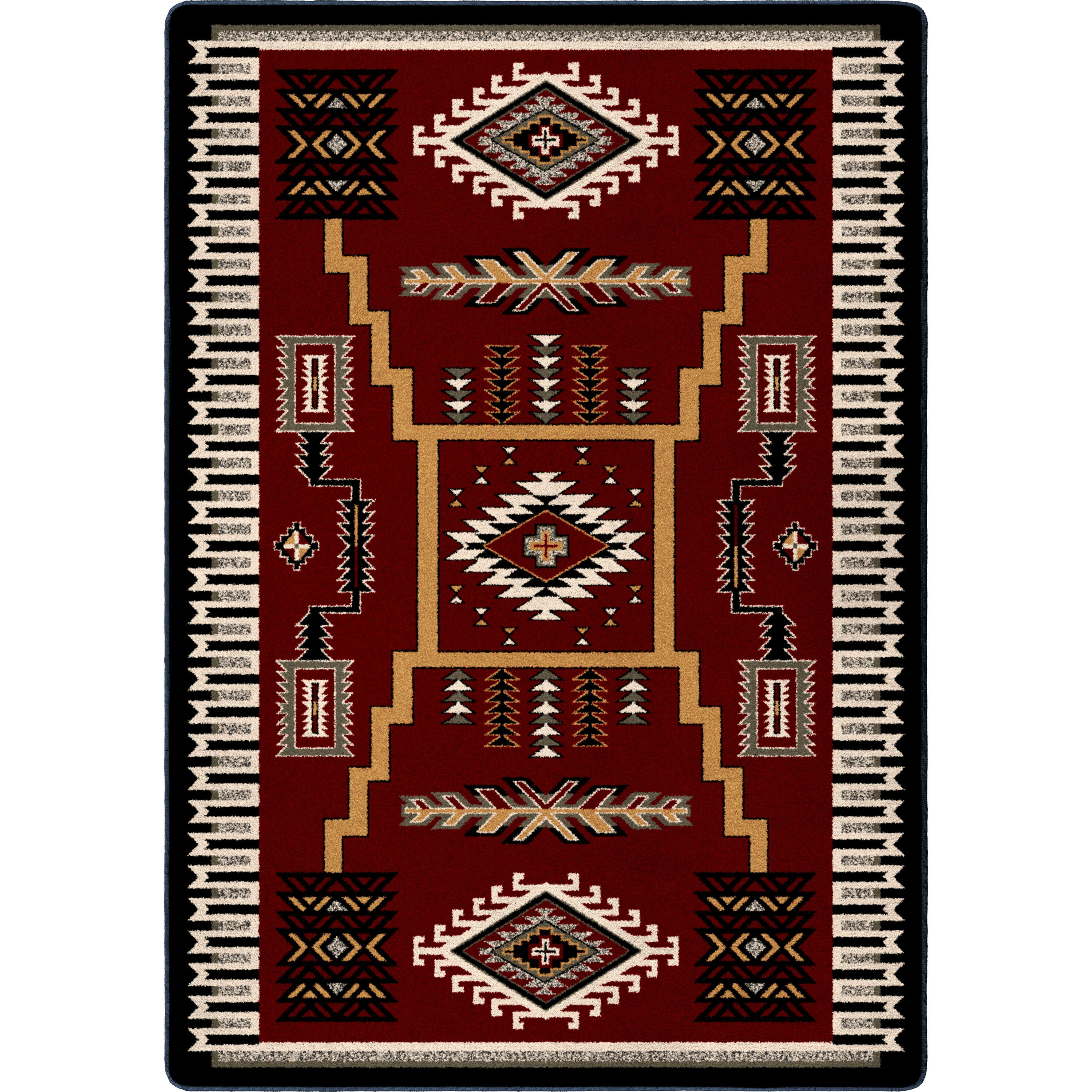 American Dakota Cloudburst Area Rug - Garnet - 3'10″ x 5'4″
