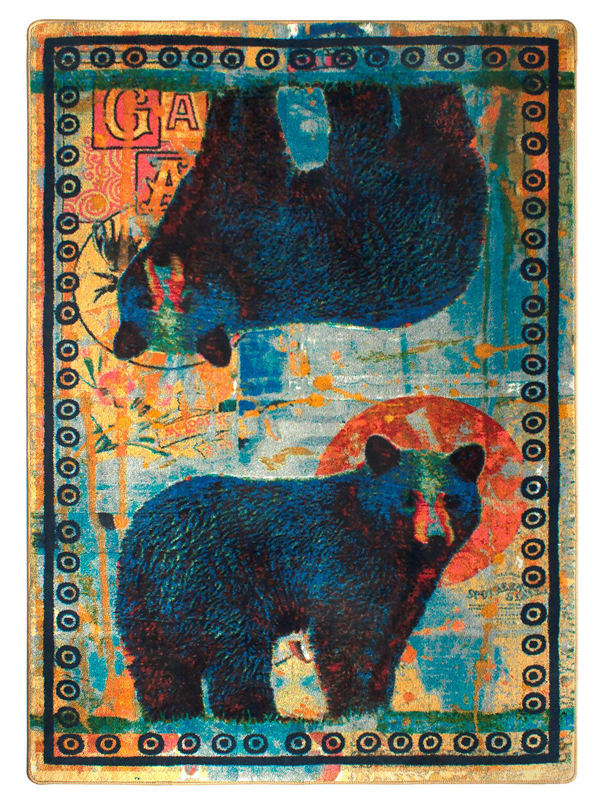 Image of American Dakota Bear Pair Rug - 3' x 4'