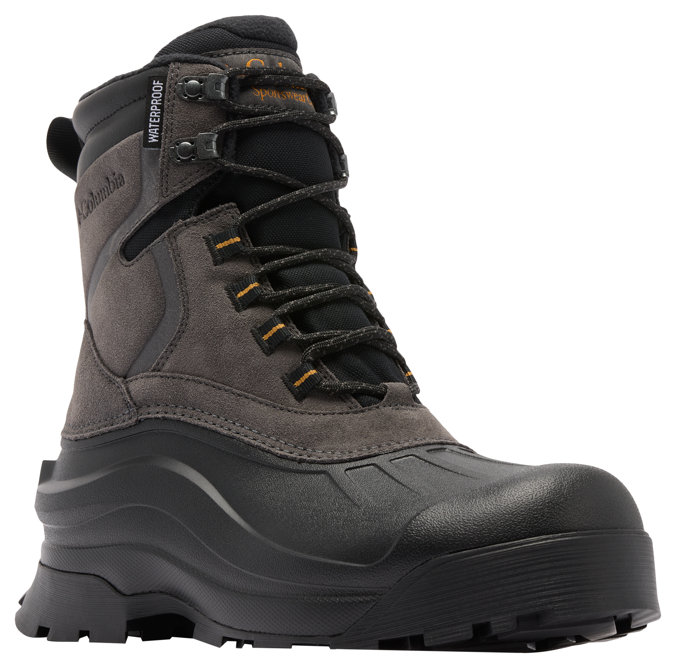 Image of Columbia Bugaboot Canyon Insulated Waterproof Pac Boots for Men - Black/Gold
