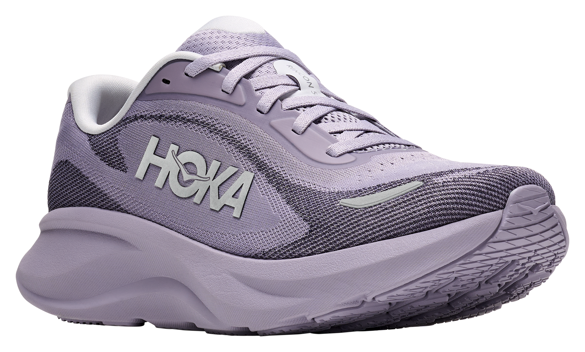 HOKA HOKA Rincon 5 Running Shoes for Women - Mellow Lilac/Silver - $124.99 at Bass Pro Shops