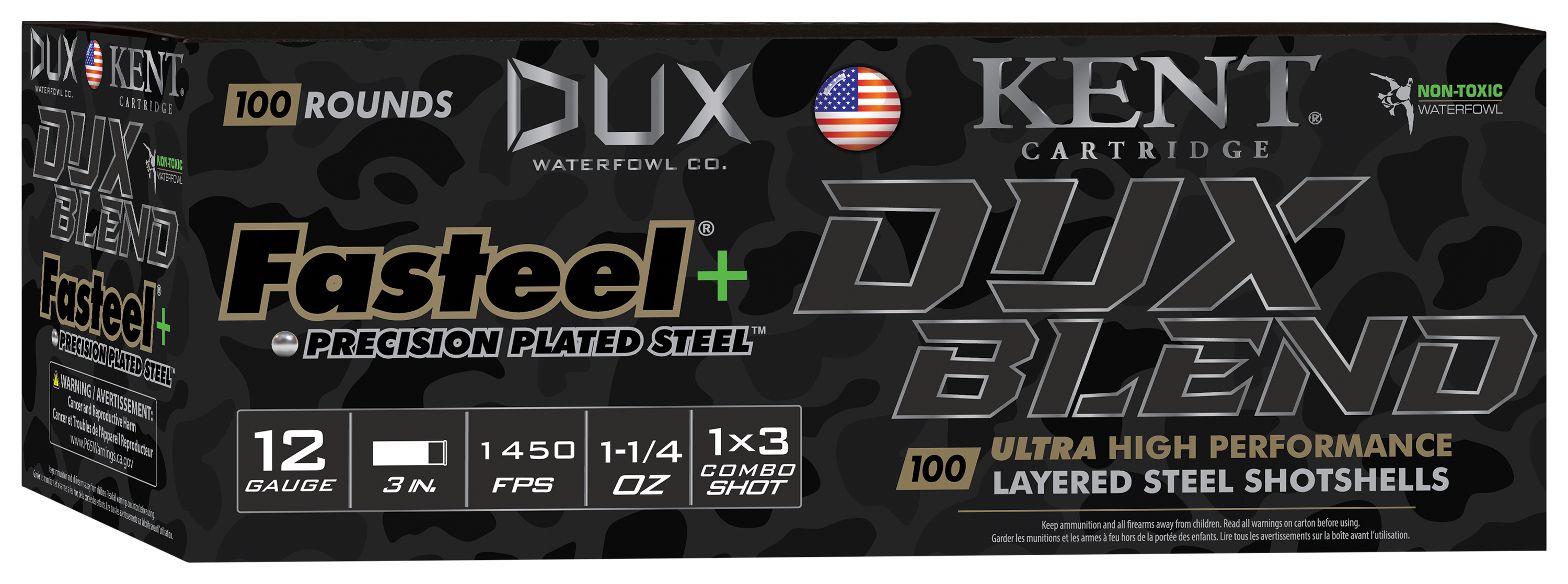 Image of "Kent Fasteel+ Dux Edition Layered 12-Ga. 3"" 1-1/4 Oz. Shotshells"