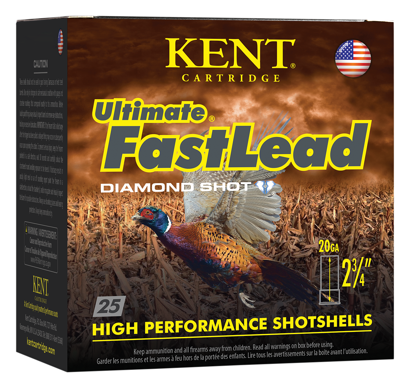 Image of "Kent Ultimate Fast Lead 20-Ga. 2-3/4"" 1 oz. 1,325 Fps Shotshells - #6 - 250 Rounds"