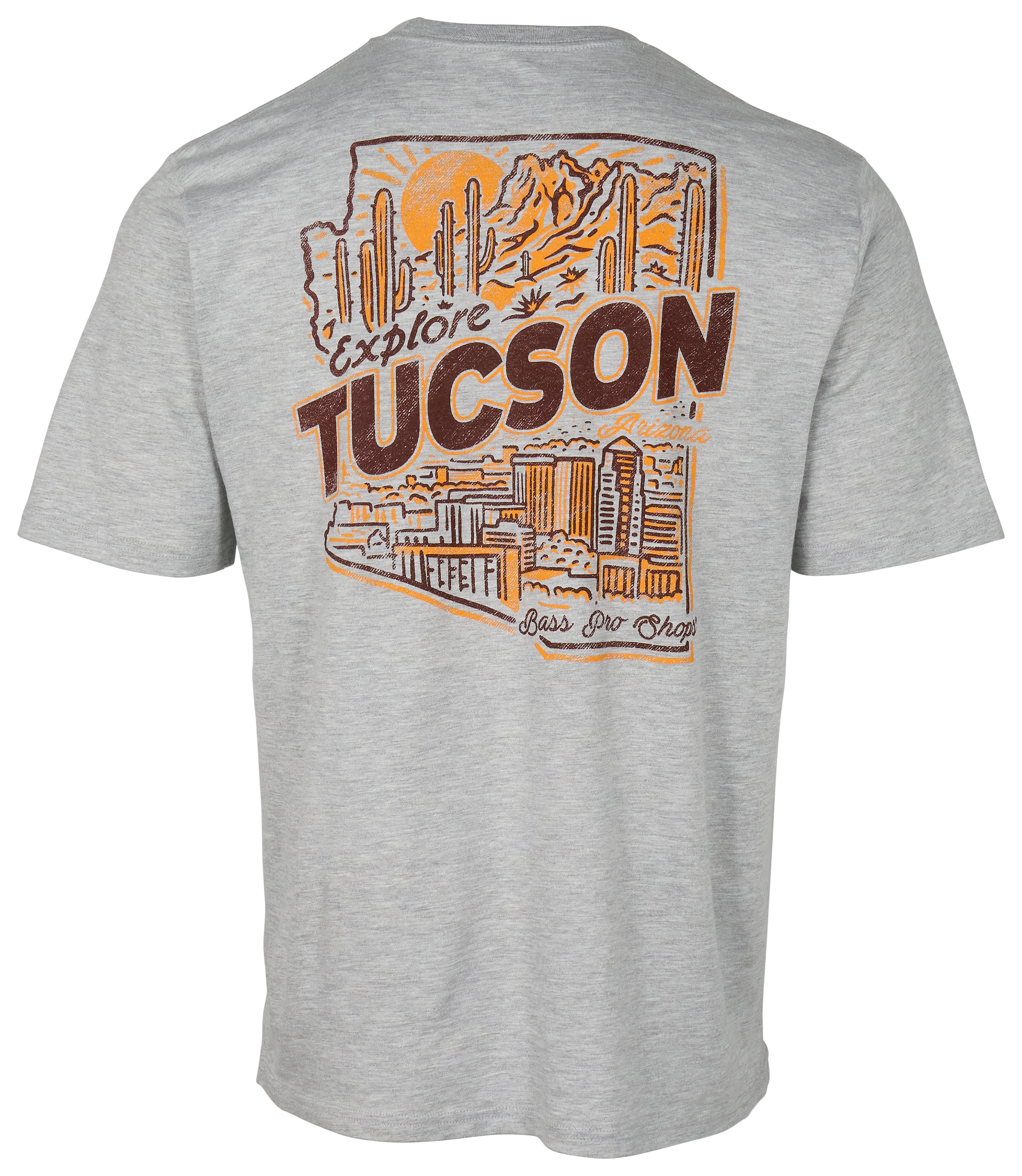 Image of Bass Pro Shops Tucson Explore Short-Sleeve T-Shirt - Heather Gray