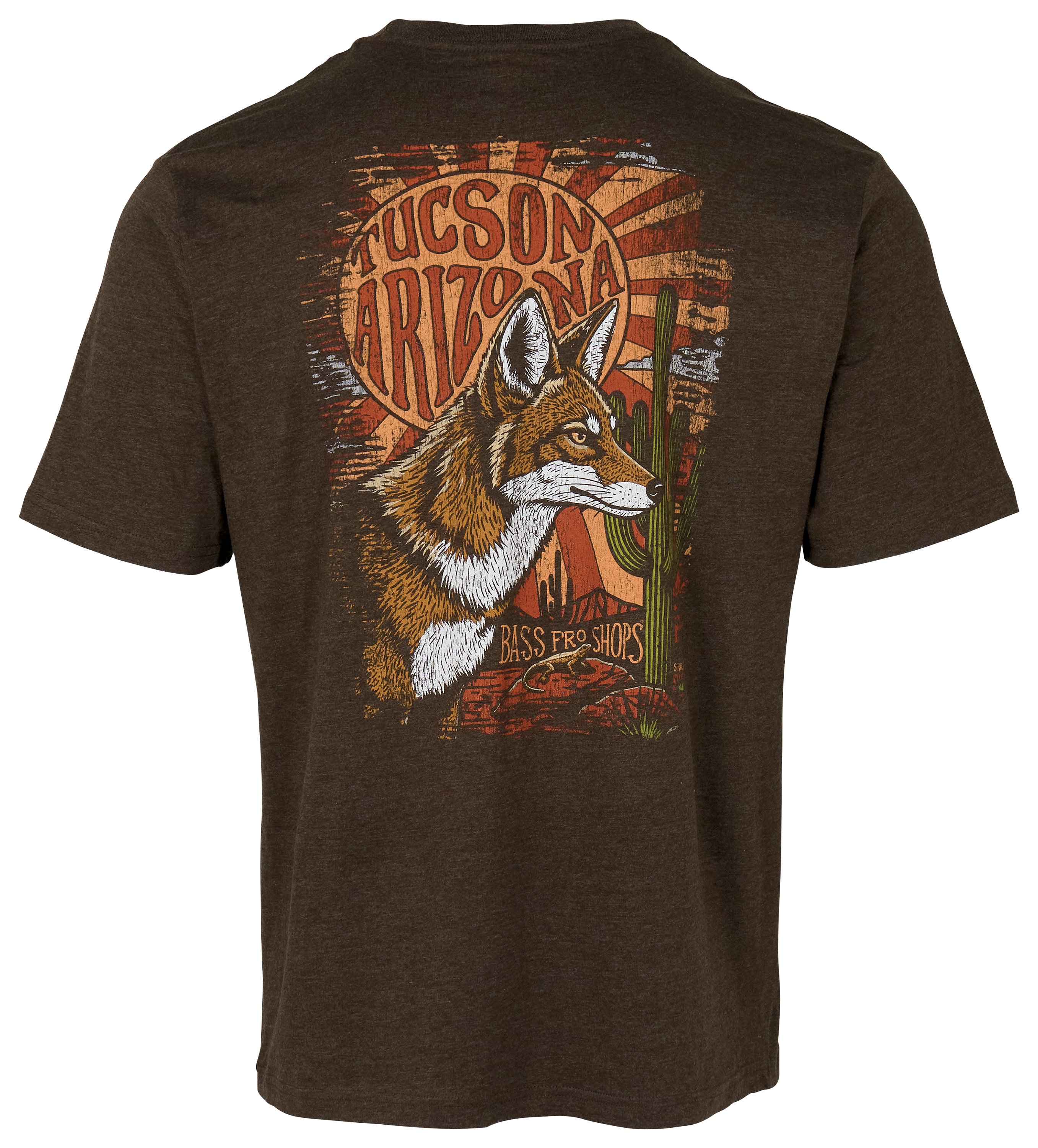 Image of Bass Pro Shops Tucson Fox Short-Sleeve T-Shirt - Brown Heather