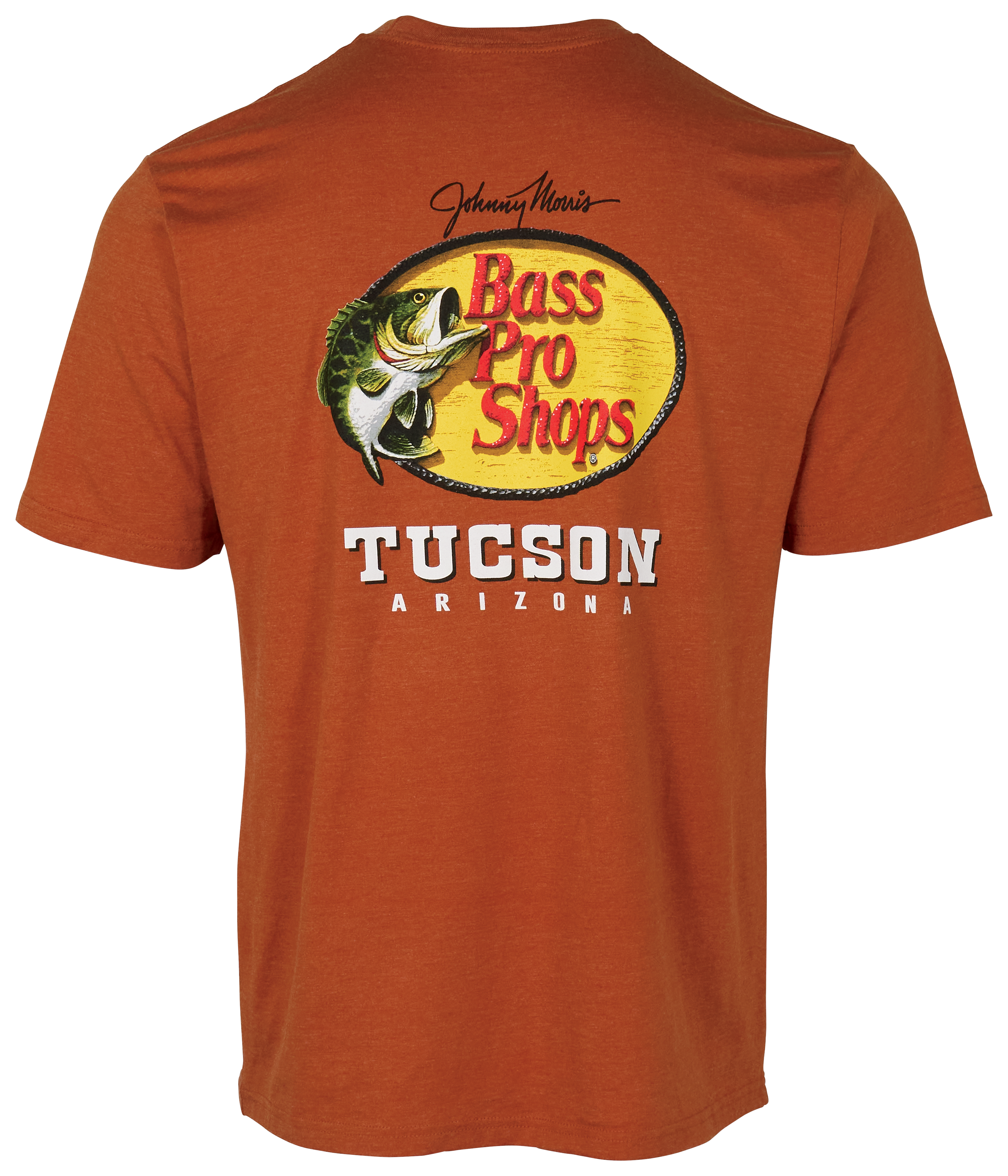 Image of Bass Pro Shops Tucson Woodcut Logo Short-Sleeve T-Shirt - Rust Heather