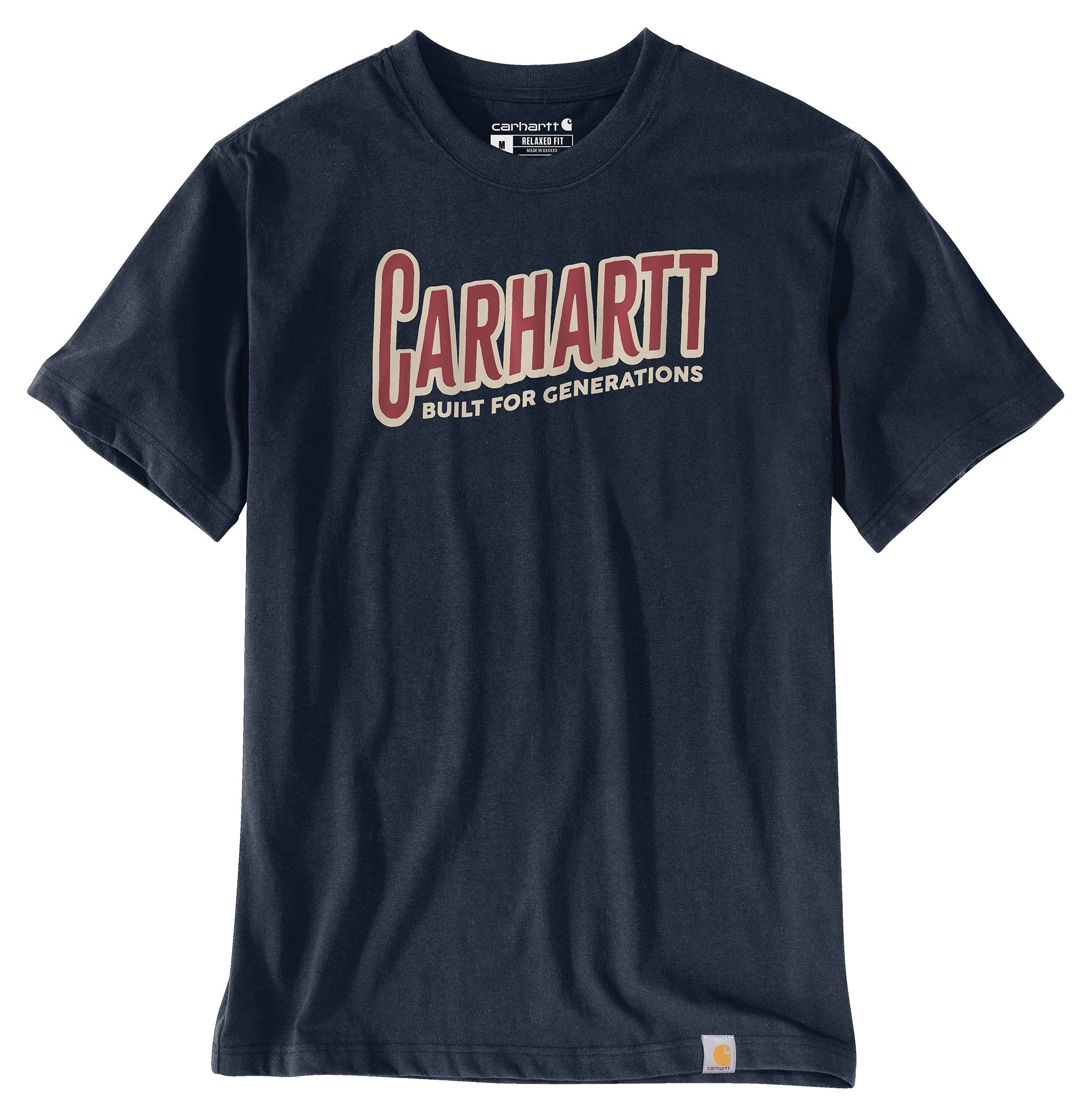 Image of Carhartt Irvine Generations Relaxed-Fit Short-Sleeve T-Shirt - Navy
