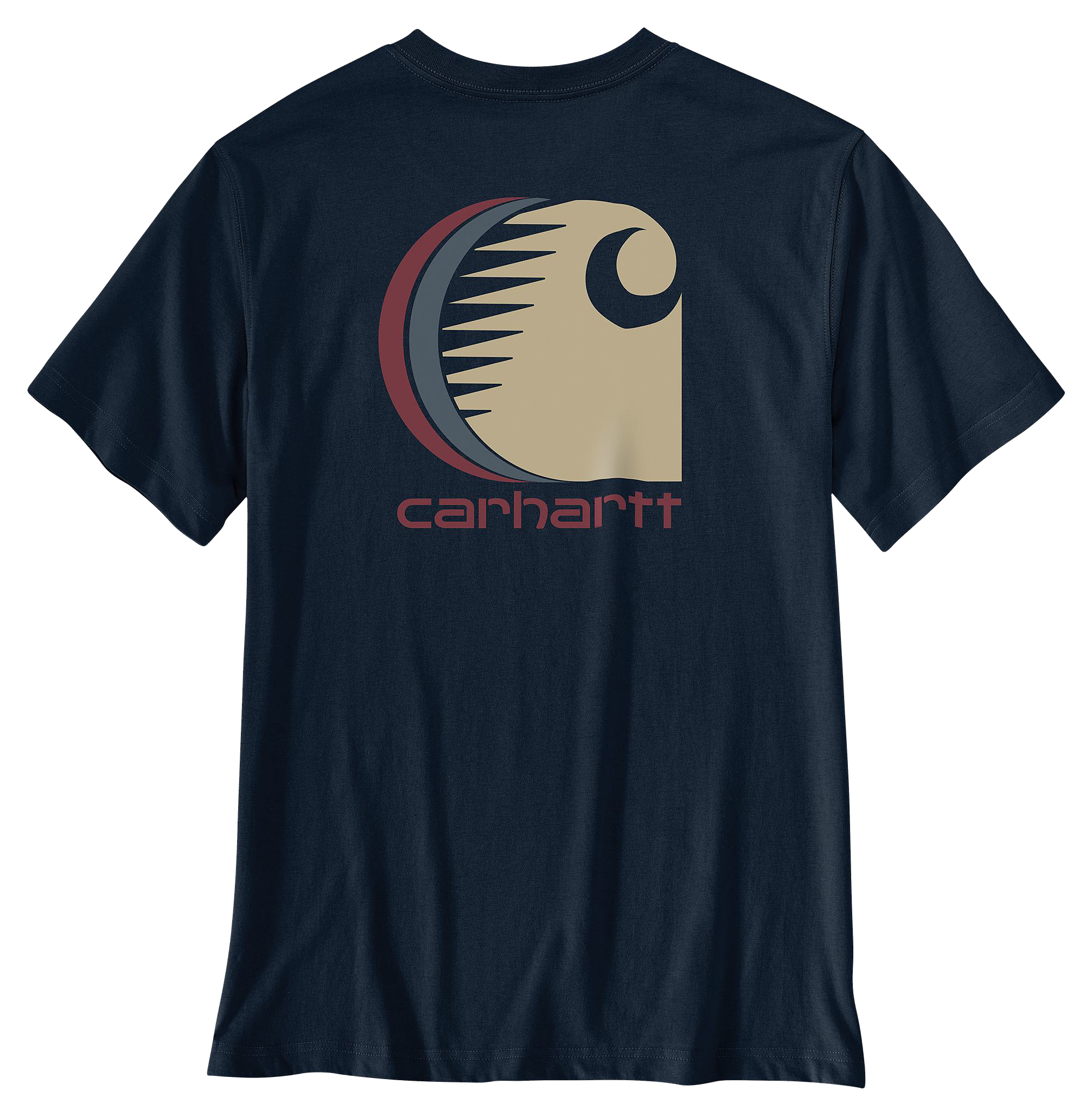 Image of Carhartt Irvine Logo C Relaxed-Fit Short-Sleeve Pocket T-Shirt
