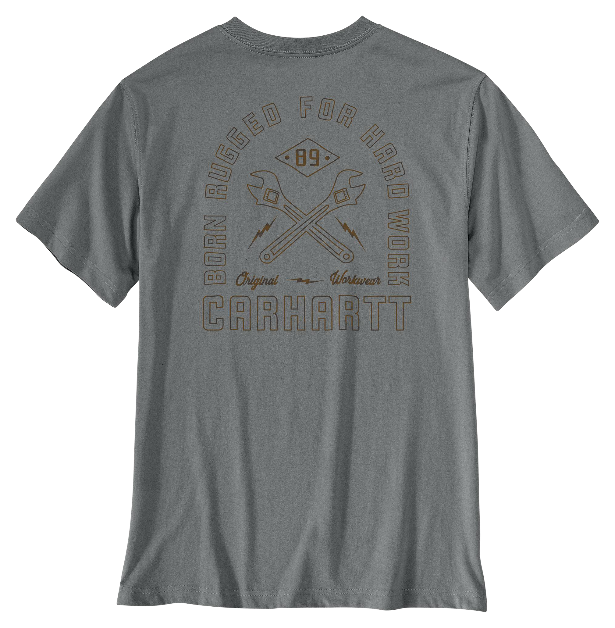 Image of Carhartt Irvine Tool Relaxed-Fit Short-Sleeve T-Shirt - Weathered Ash Heather