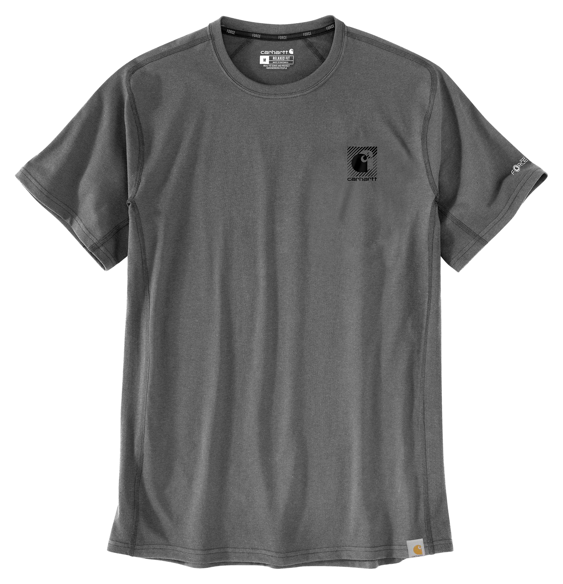 Image of Carhartt Force Logo Relaxed-Fit Short-Sleeve T-Shirt