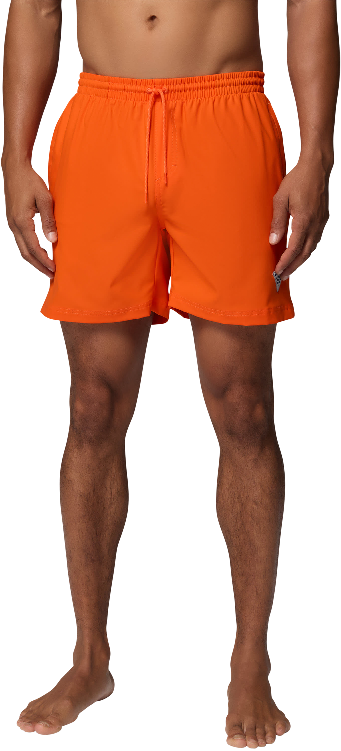 Image of Columbia PFG Rambler Swim Shorts - Spark Orange