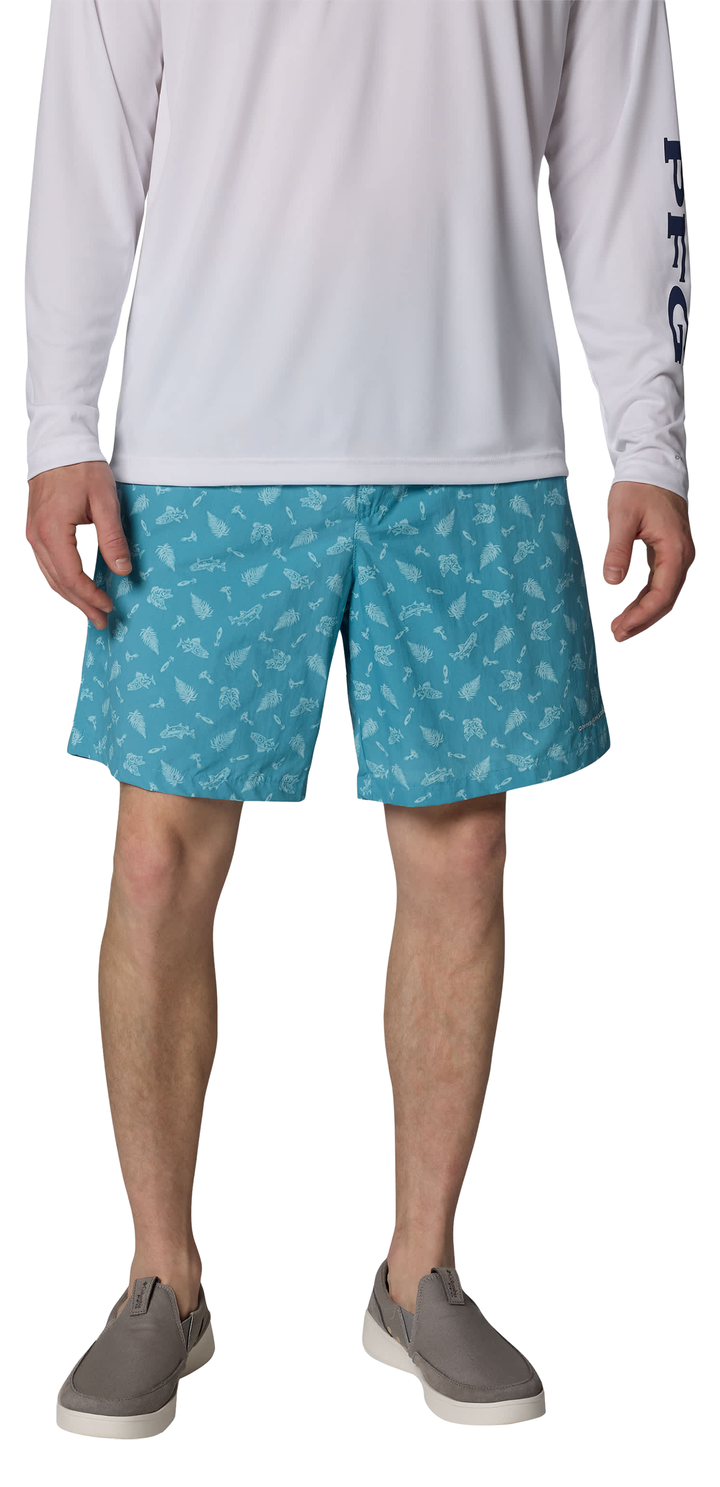 Image of Columbia PFG Super Backcast II Water Shorts - Vintage Blue Freshslam