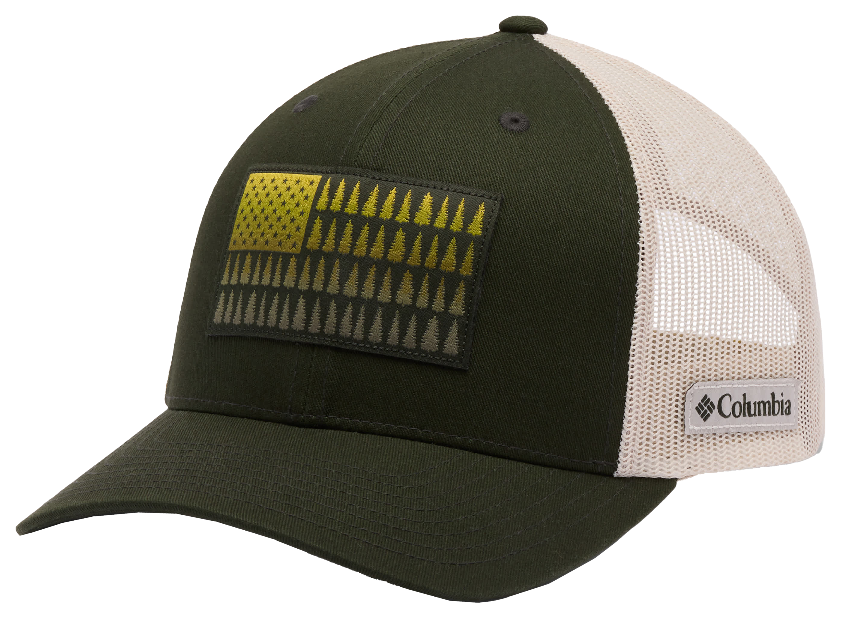 Image of Columbia Tree Flag Mesh Snapback Hat