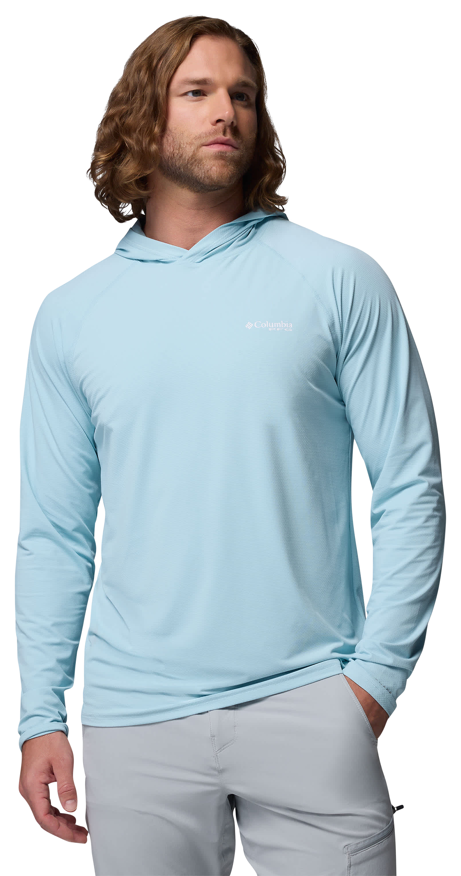 Image of Columbia PFG Solar Stream II Hoodie - Marine Light