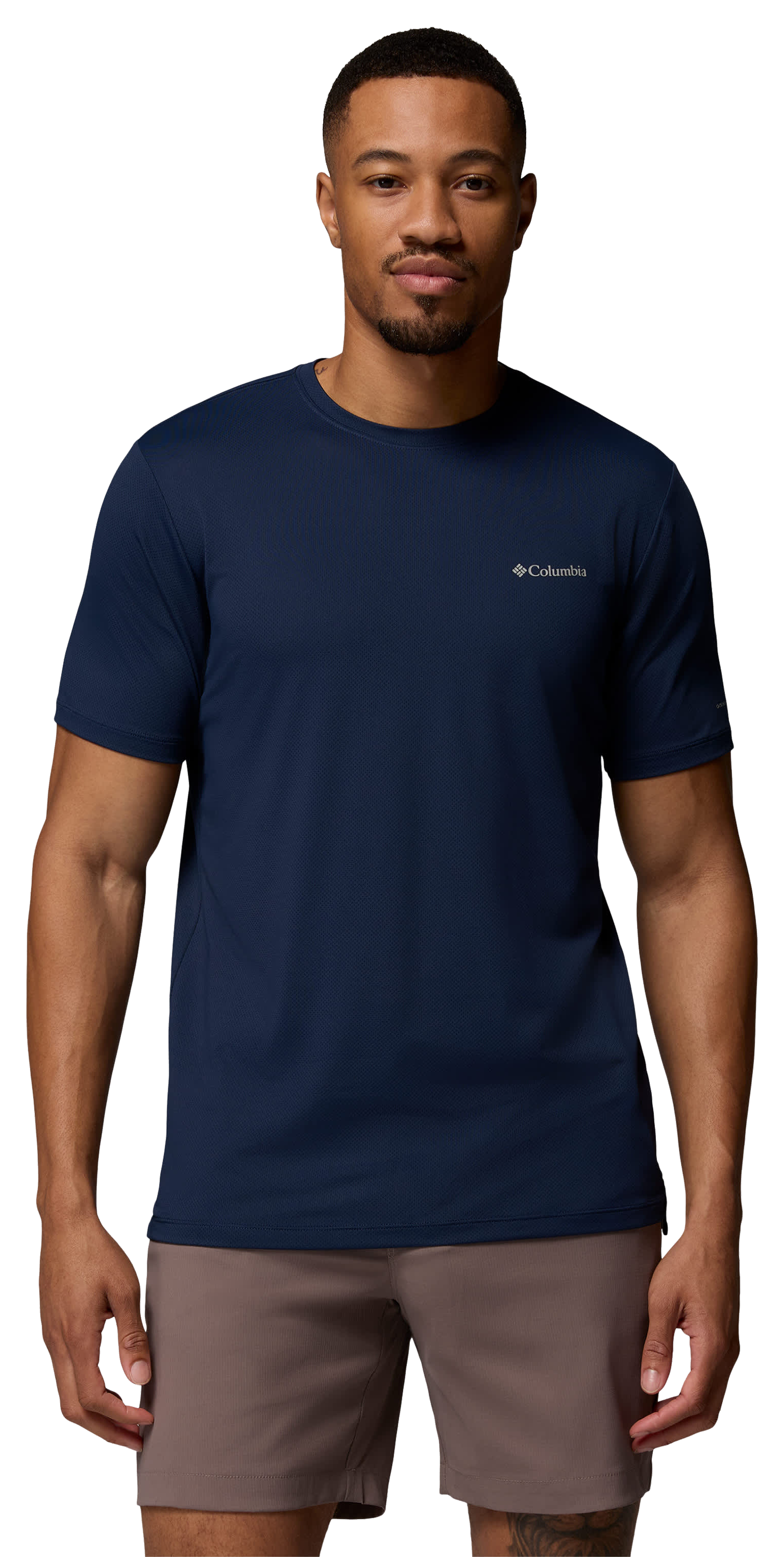 Image of Columbia Tech Trail Utility Short-Sleeve T-Shirt - Collegiate Navy