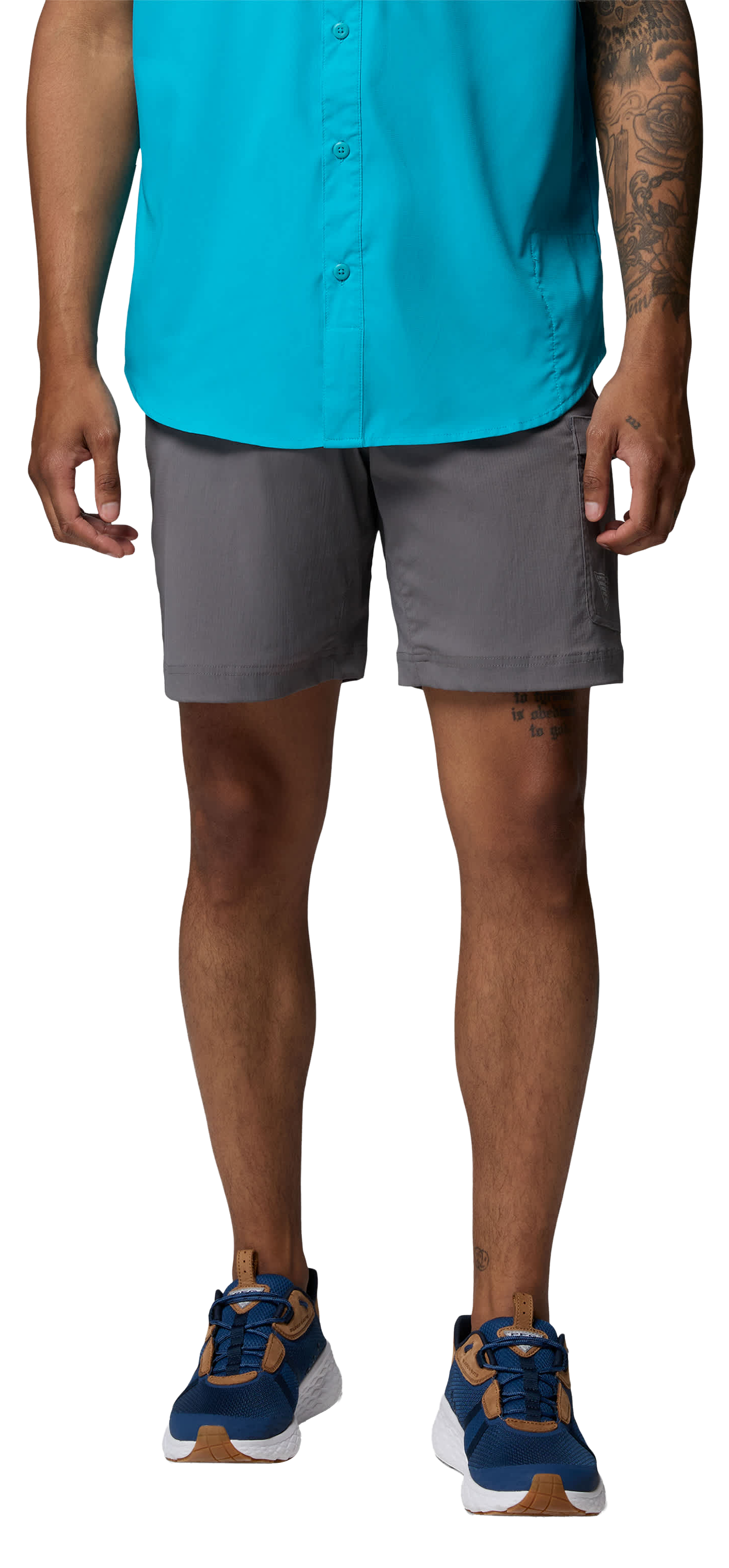 Image of Columbia Blood and Guts II Stretch Shorts - City Grey