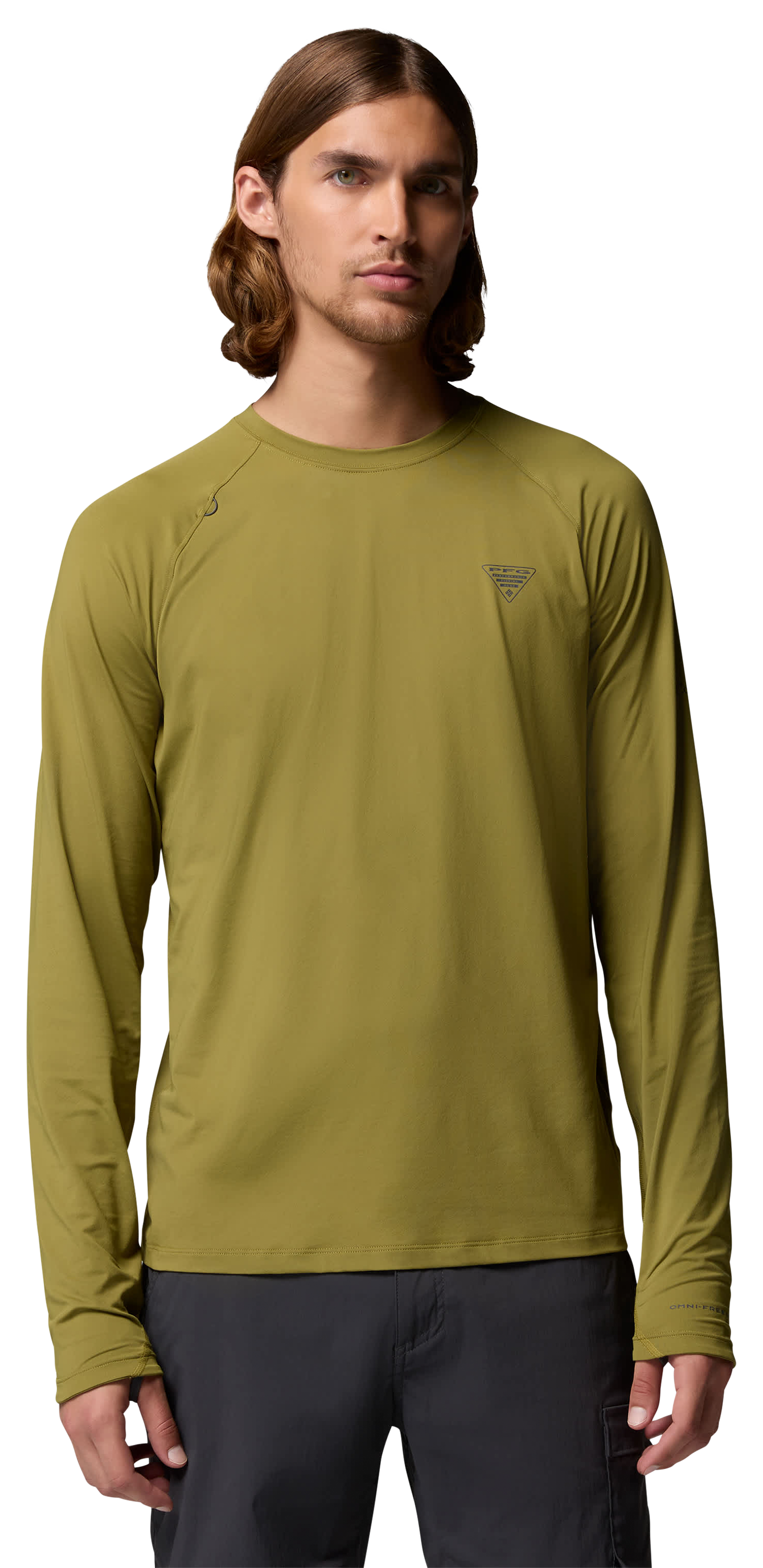 Image of Columbia PFG Wild Cast Long-Sleeve Sun Shirt - Grove Green