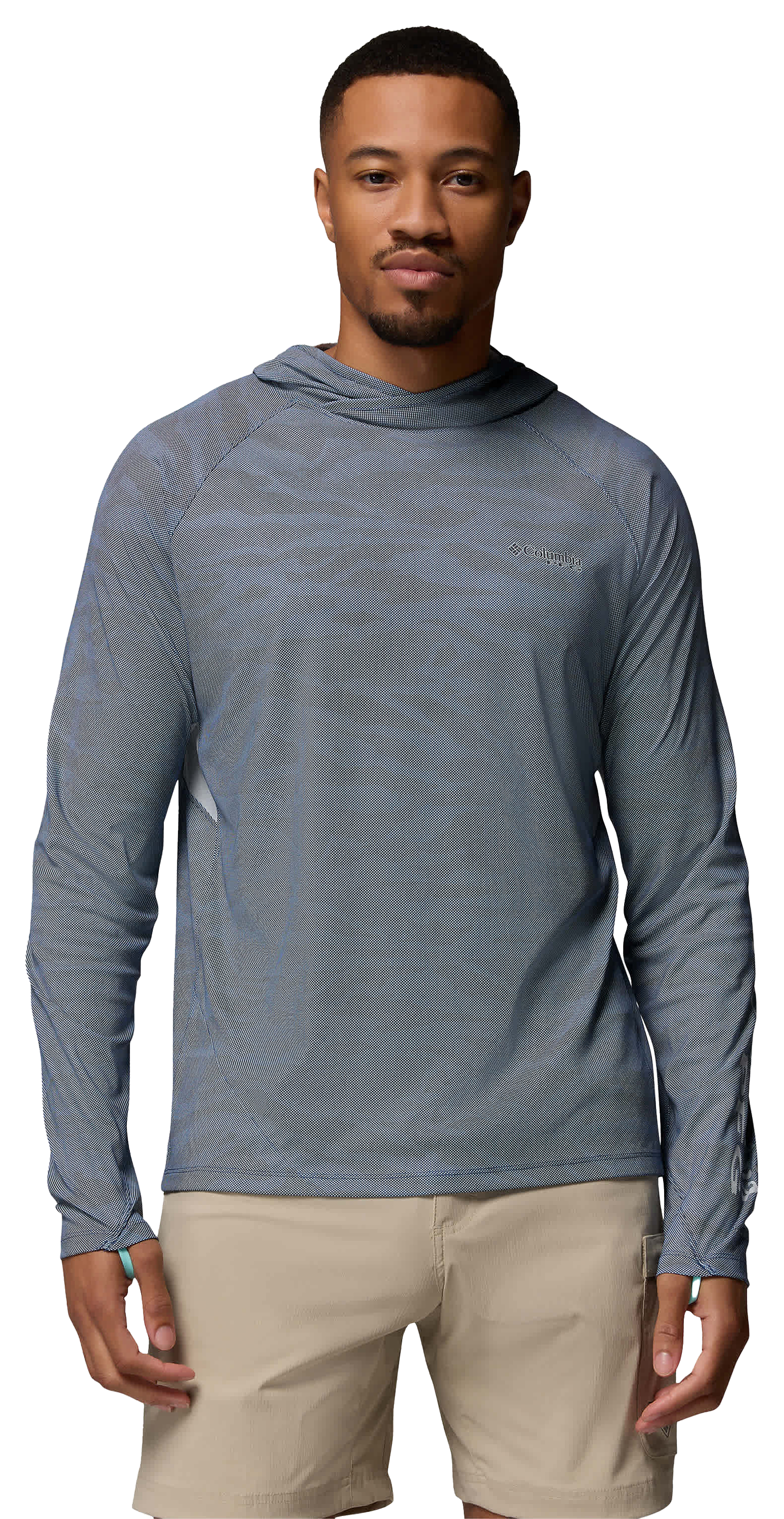 Image of Columbia Terminal Deflector Zero II Hoodie - Collegiate Navy Landed Tonal