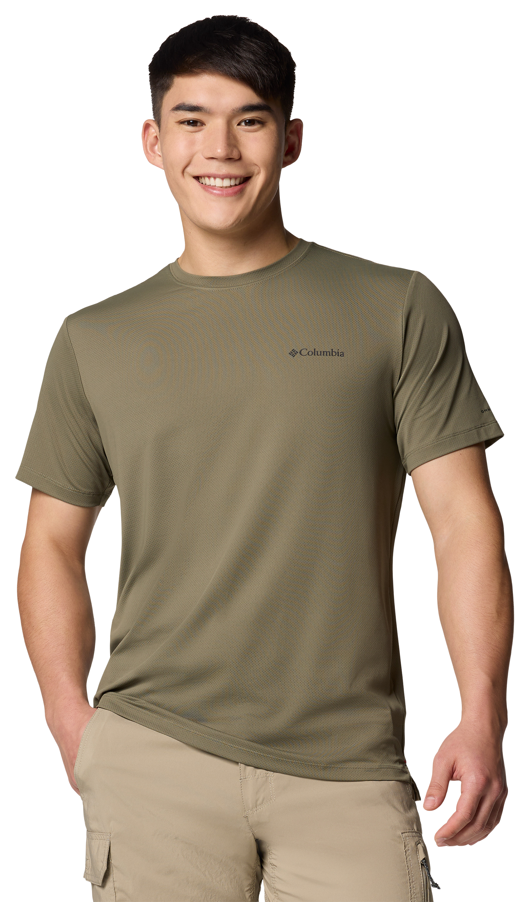 Image of Columbia Tech Trail Utility Short-Sleeve T-Shirt - Stone Green
