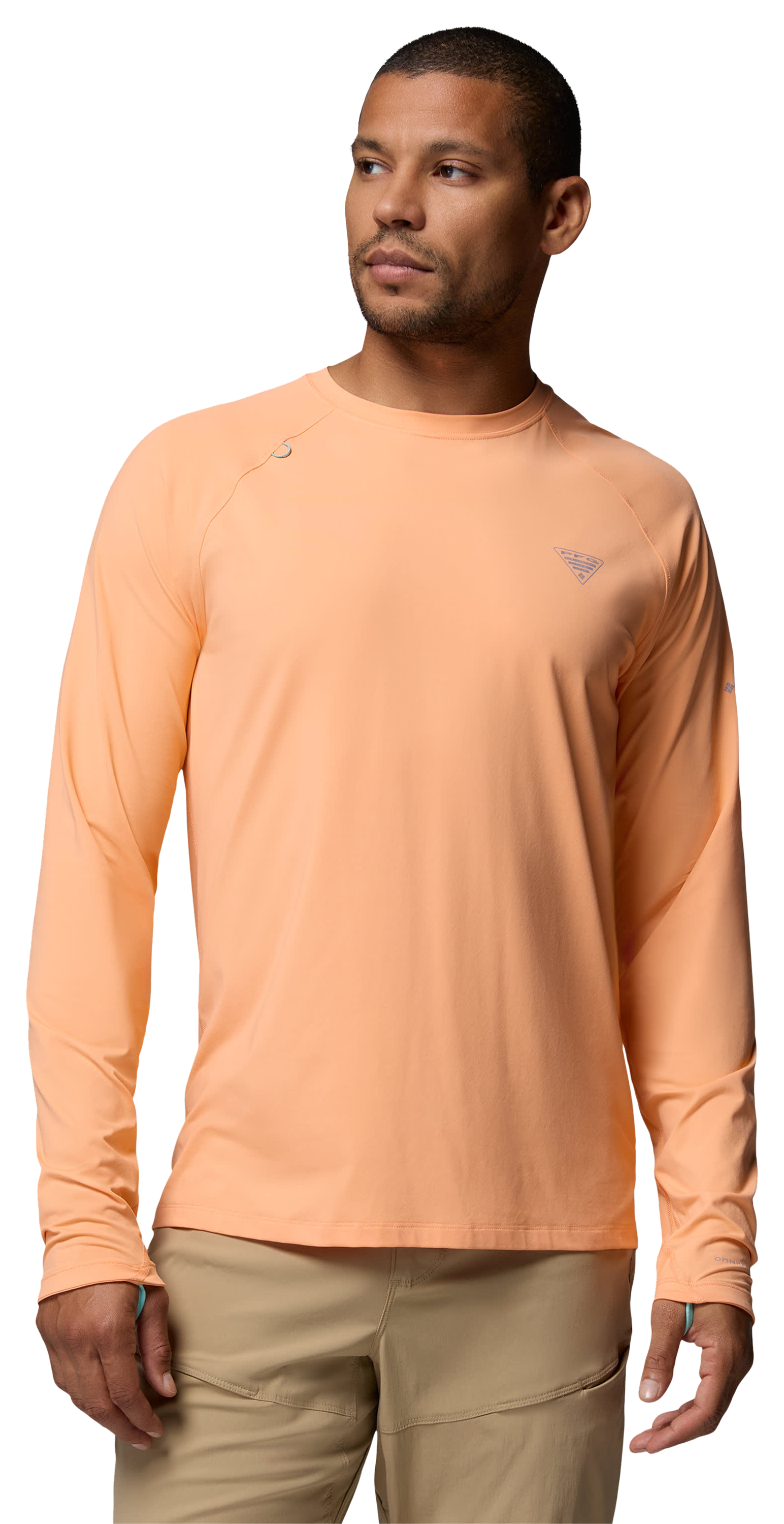 Image of Columbia PFG Wild Cast Long-Sleeve Sun Shirt - Bright Nectar