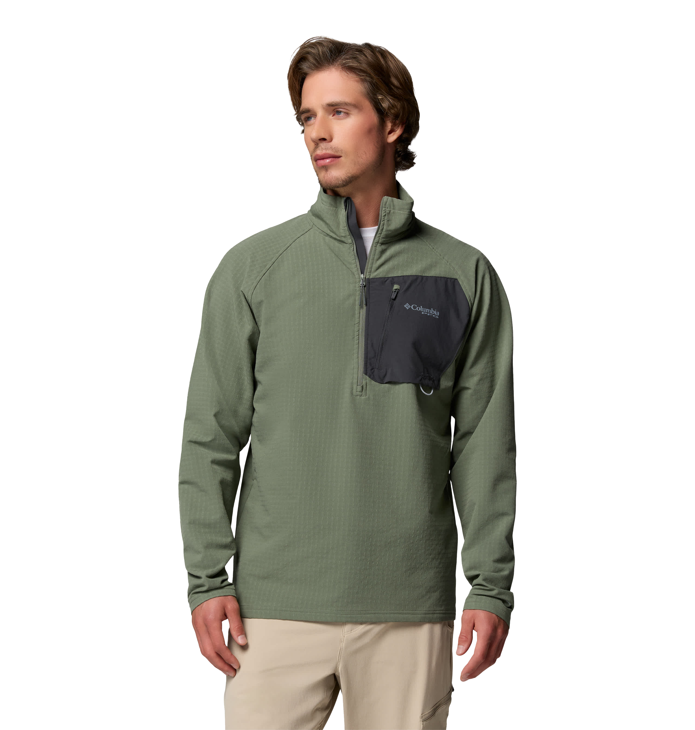 Image of Columbia Hydroforce Lightweight Half-Zip Pullover - Cypress