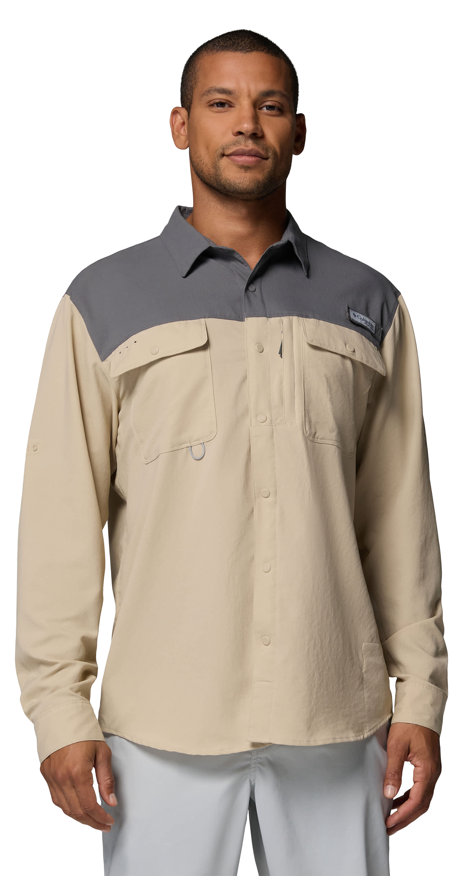 Image of Columbia Shoaltech Long-Sleeve Shirt - Ancient Fossil