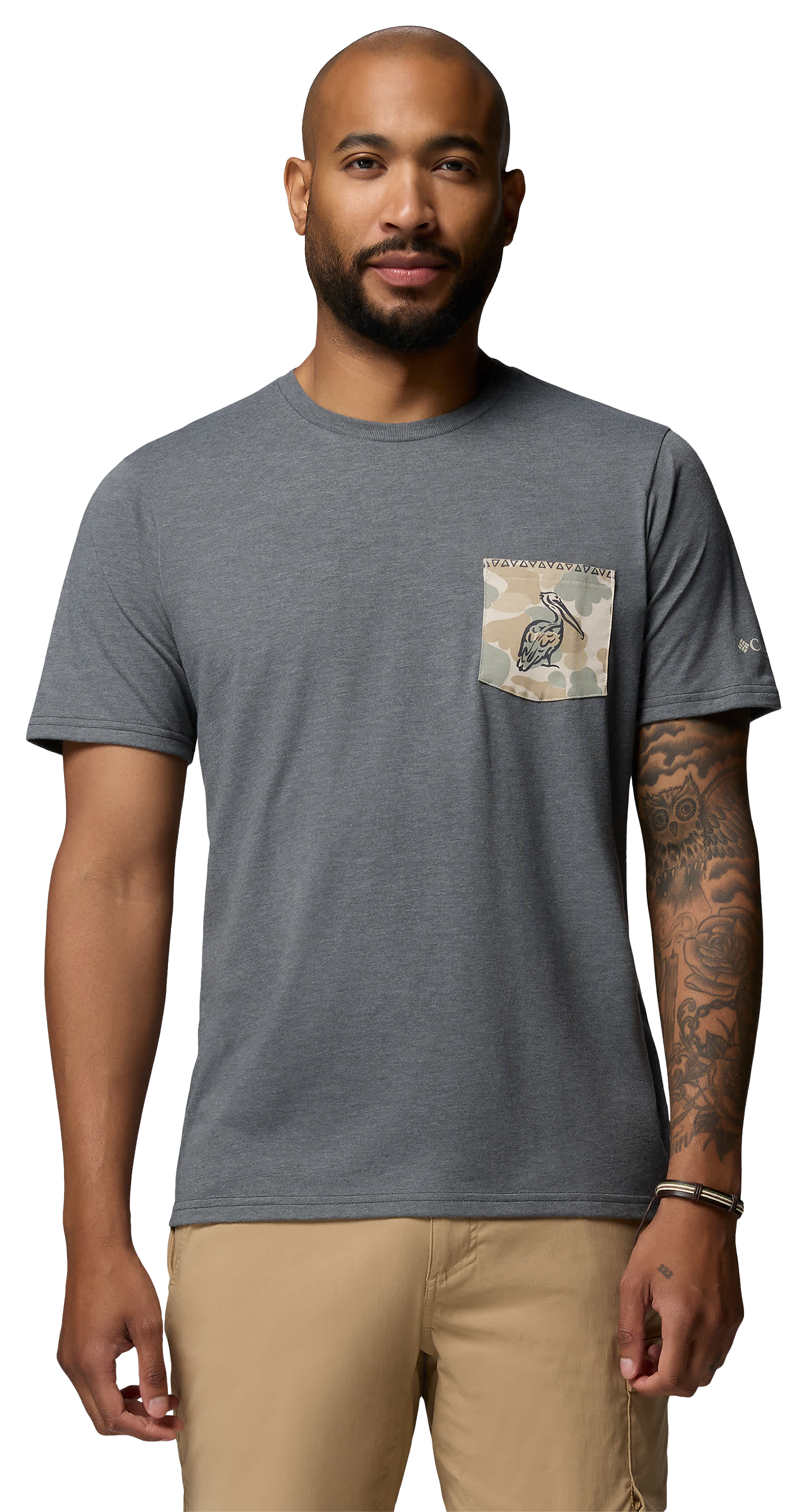 Image of Columbia Wild Cast Short-Sleeve Pocket T-Shirt - Shark