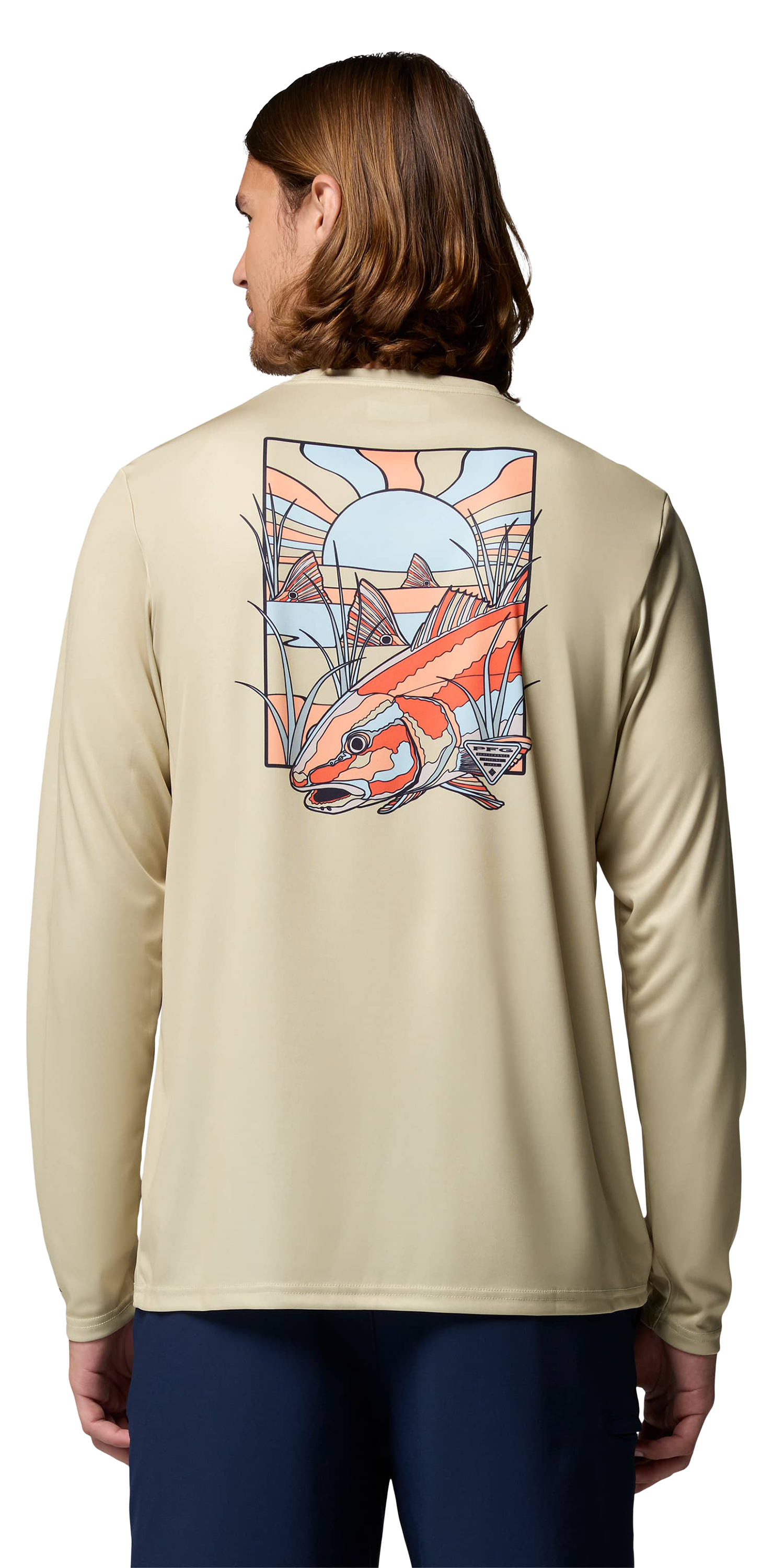 Image of Columbia Terminal Tackle PFG Fish Shine Graphic Long-Sleeve Shirt - Serpentine
