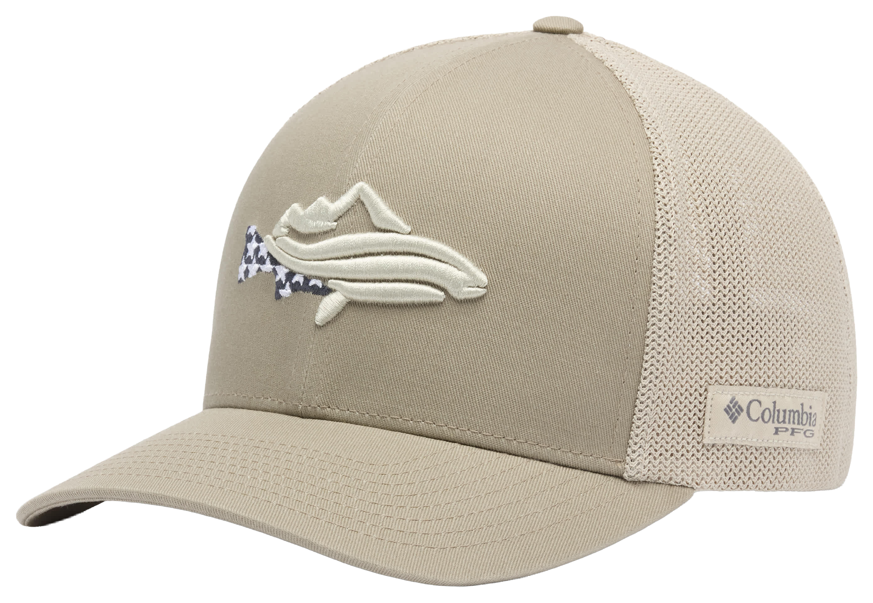 Image of Columbia PFG Icon Flag Fish Mesh-Back Ball Cap - Tusk - S/M