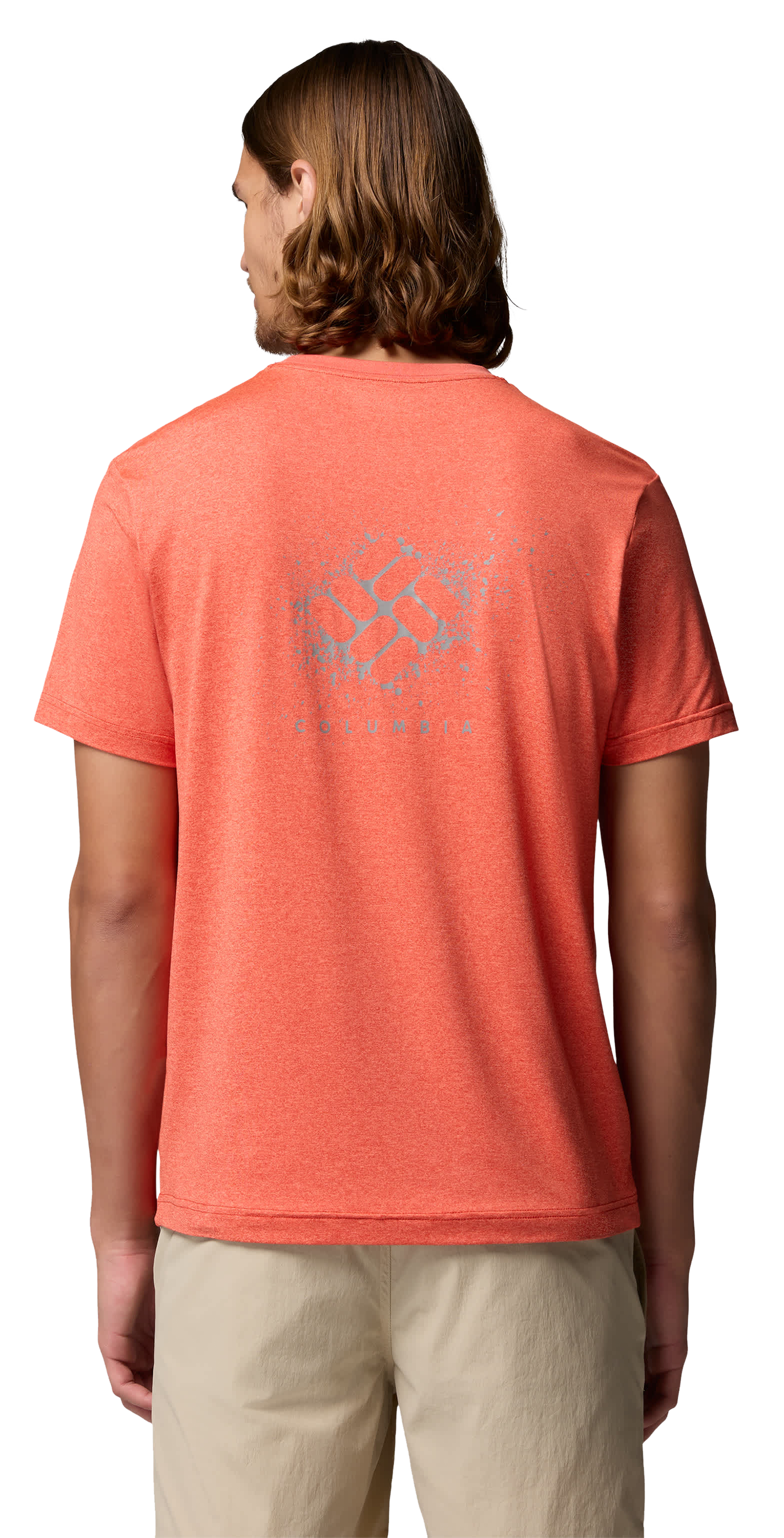 Image of Columbia Parsons Point Splatter Gem Graphic Short-Sleeve T-Shirt - Super Sonic Heather