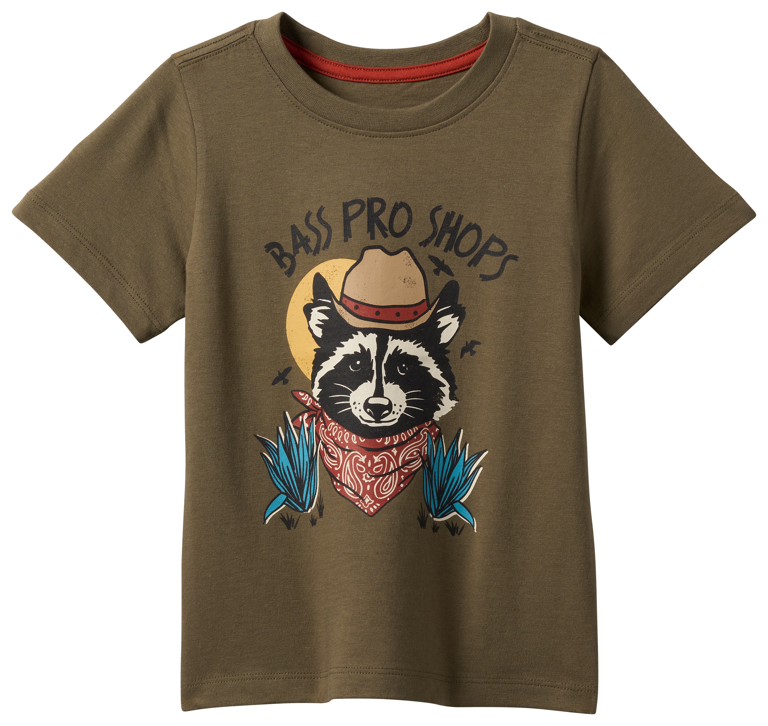 Image of Bass Pro Shops Cowboy Graphic Short-Sleeve T-Shirt for Toddlers - Burnt Olive