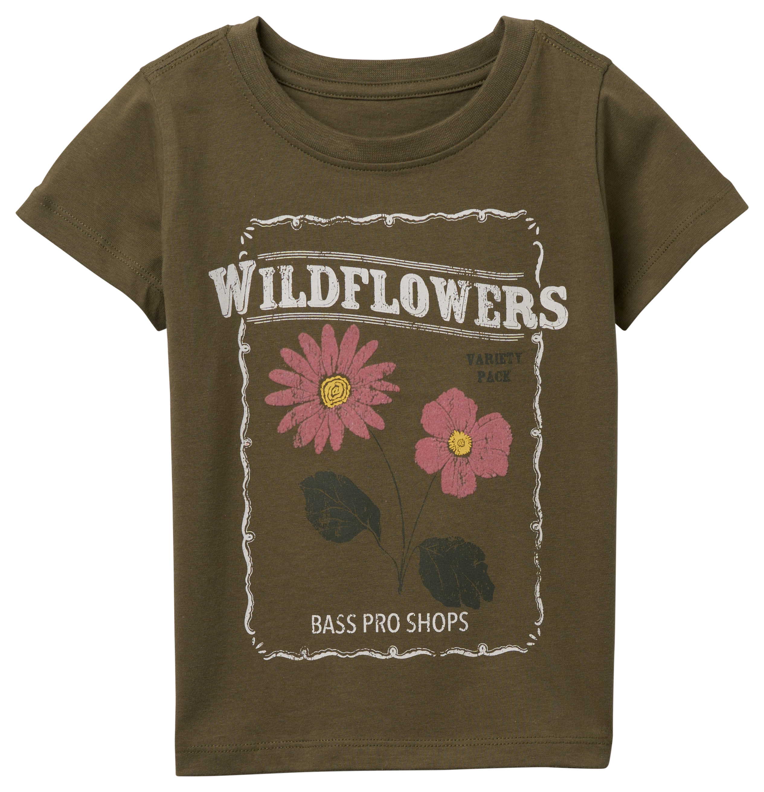 Image of Bass Pro Shops Graphic Short-Sleeve T-Shirt for Toddlers - Olivine