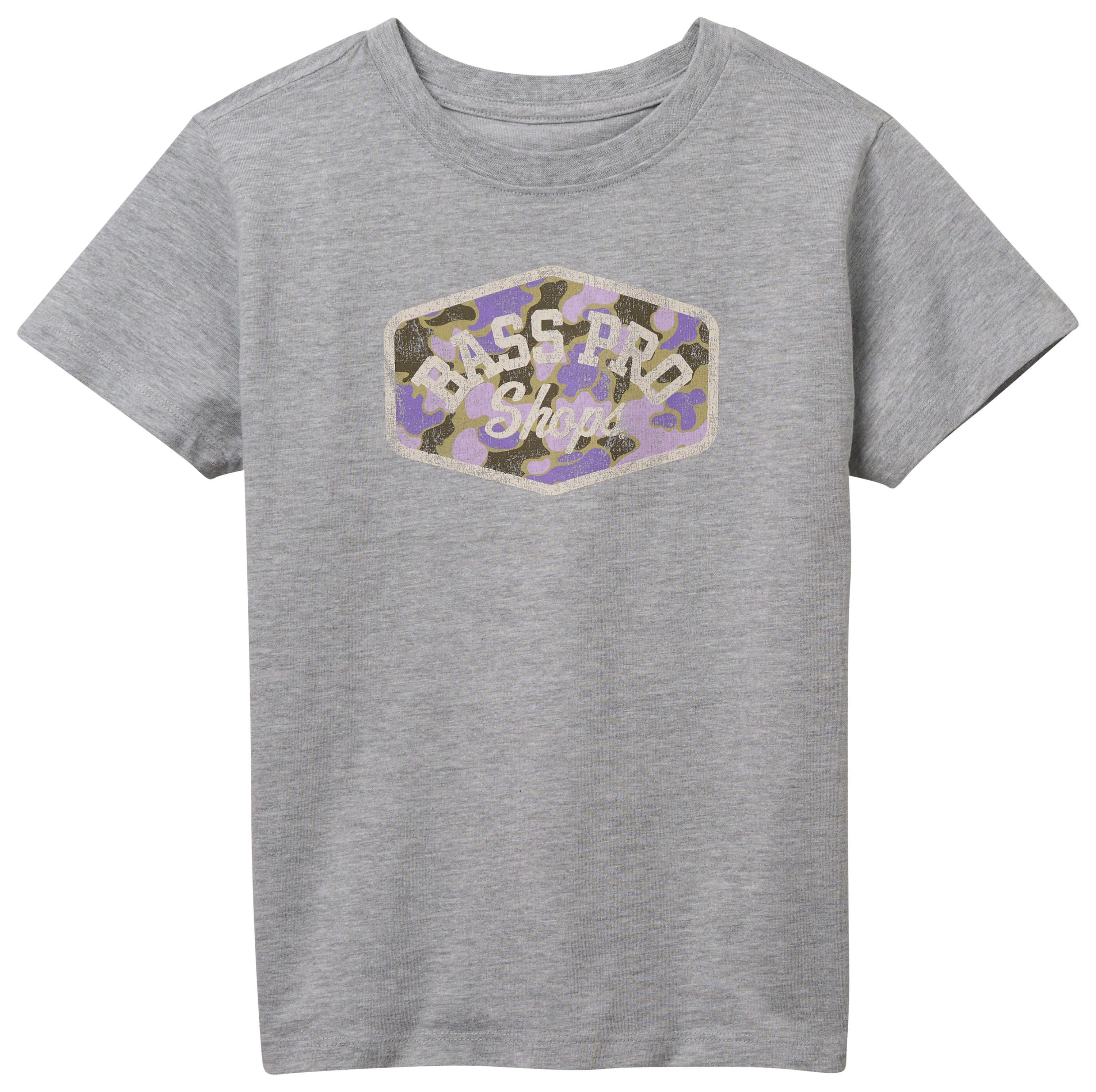 Image of Bass Pro Shops Graphic Short-Sleeve T-Shirt for Kids - Heather Gray