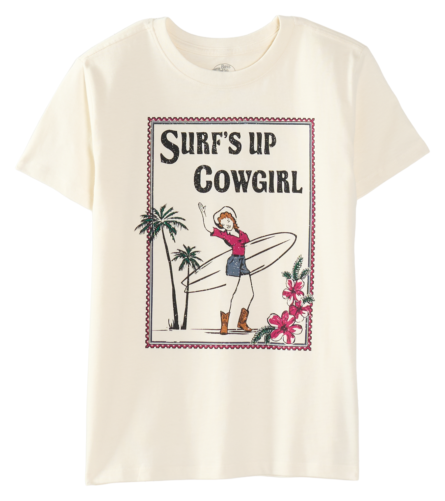 Image of Bass Pro Shops Graphic Short-Sleeve T-Shirt for Kids - Gardenia Surf