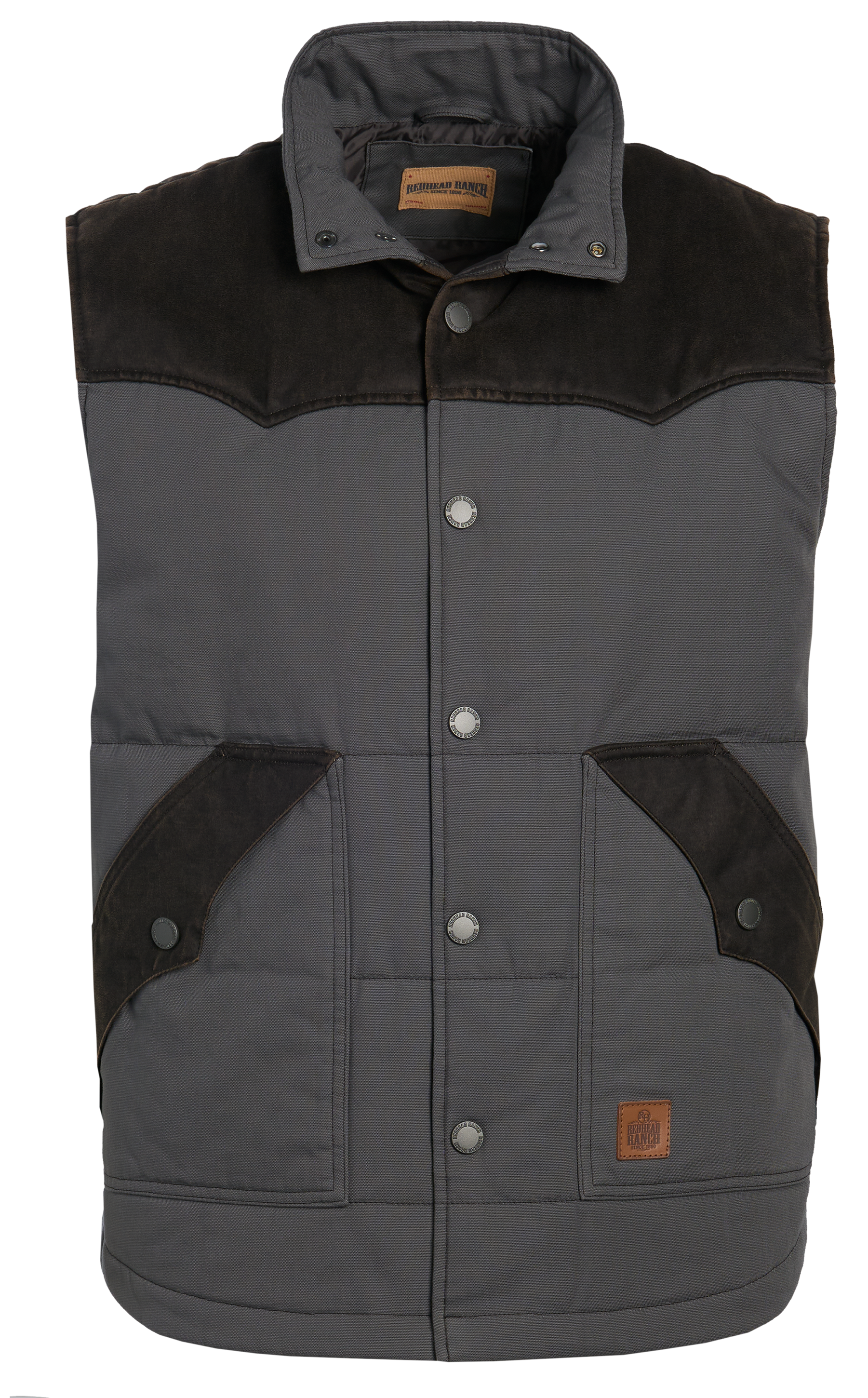 Image of RedHead Ranch Poplar River Canvas Vest - Granite