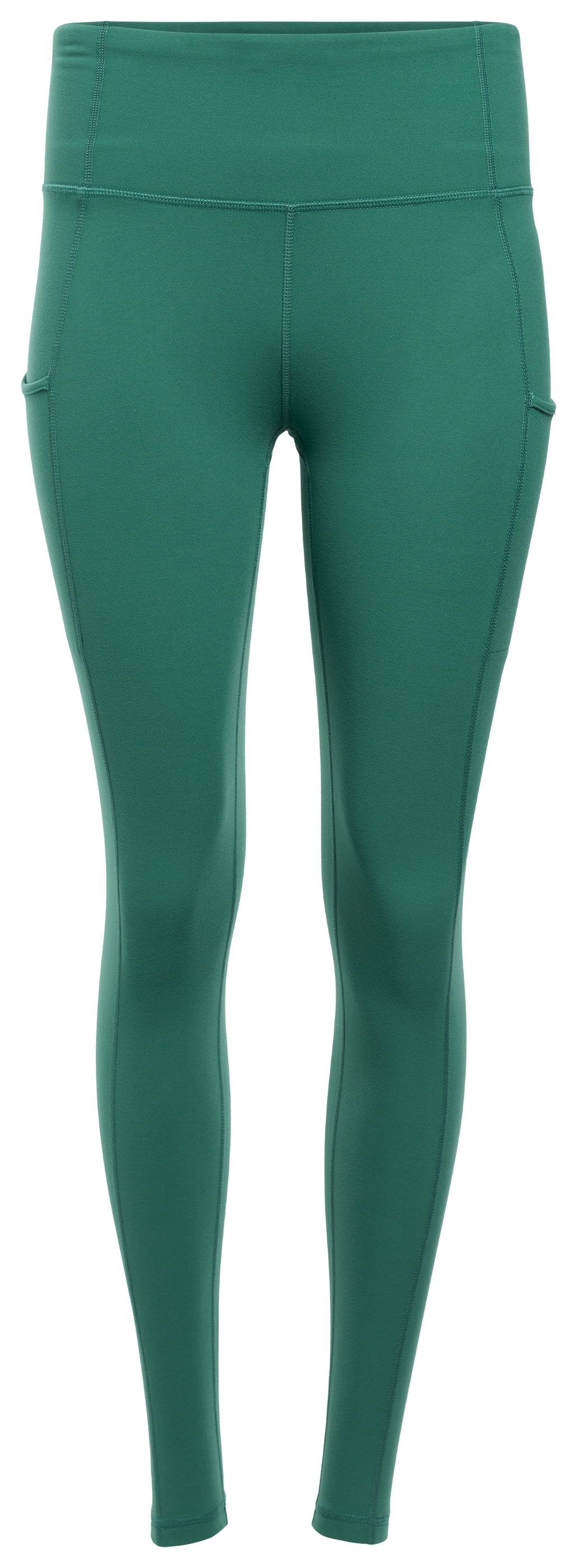 Image of Ascend Performance Brushed-Back Leggings - Smoke Pine