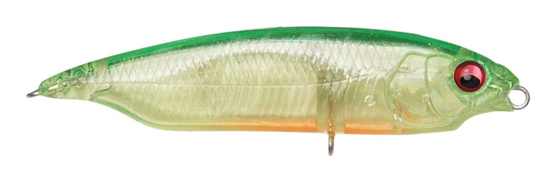 Image of Megabass Karashi Finesse Bait - Clear Lime Chartreuse