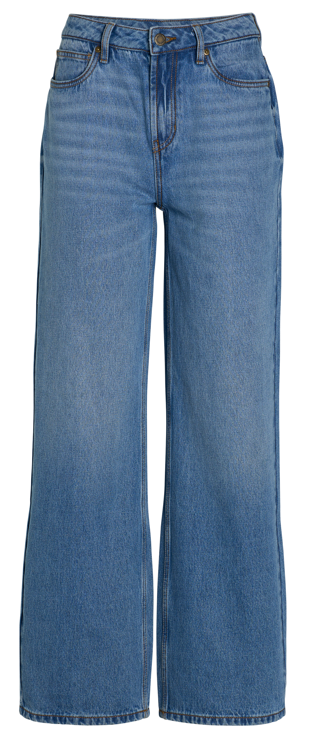 Image of RedHead Ranch High-Rise Denim Wide-Leg Jeans - Light Wash