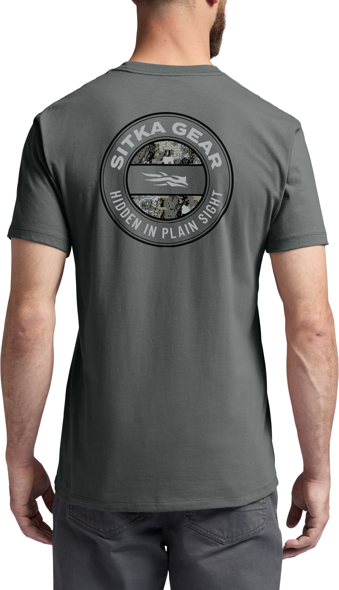 Image of SITKA Hidden OPTIFADE Short-Sleeve T-Shirt - Metal Grey/Optifade Elevated II