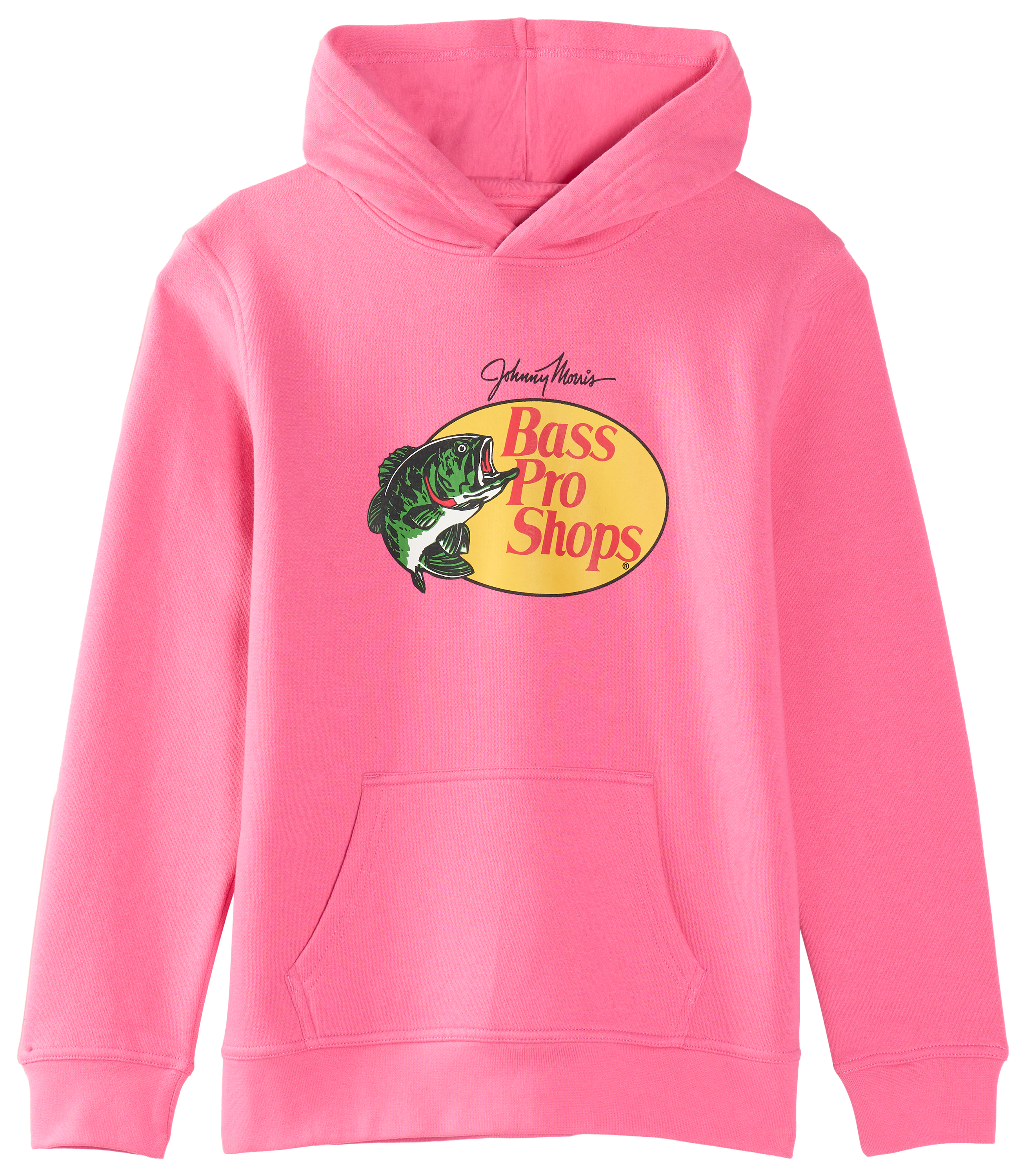 Image of Bass Pro Shops Classic Logo Hoodie for Kids - Pink