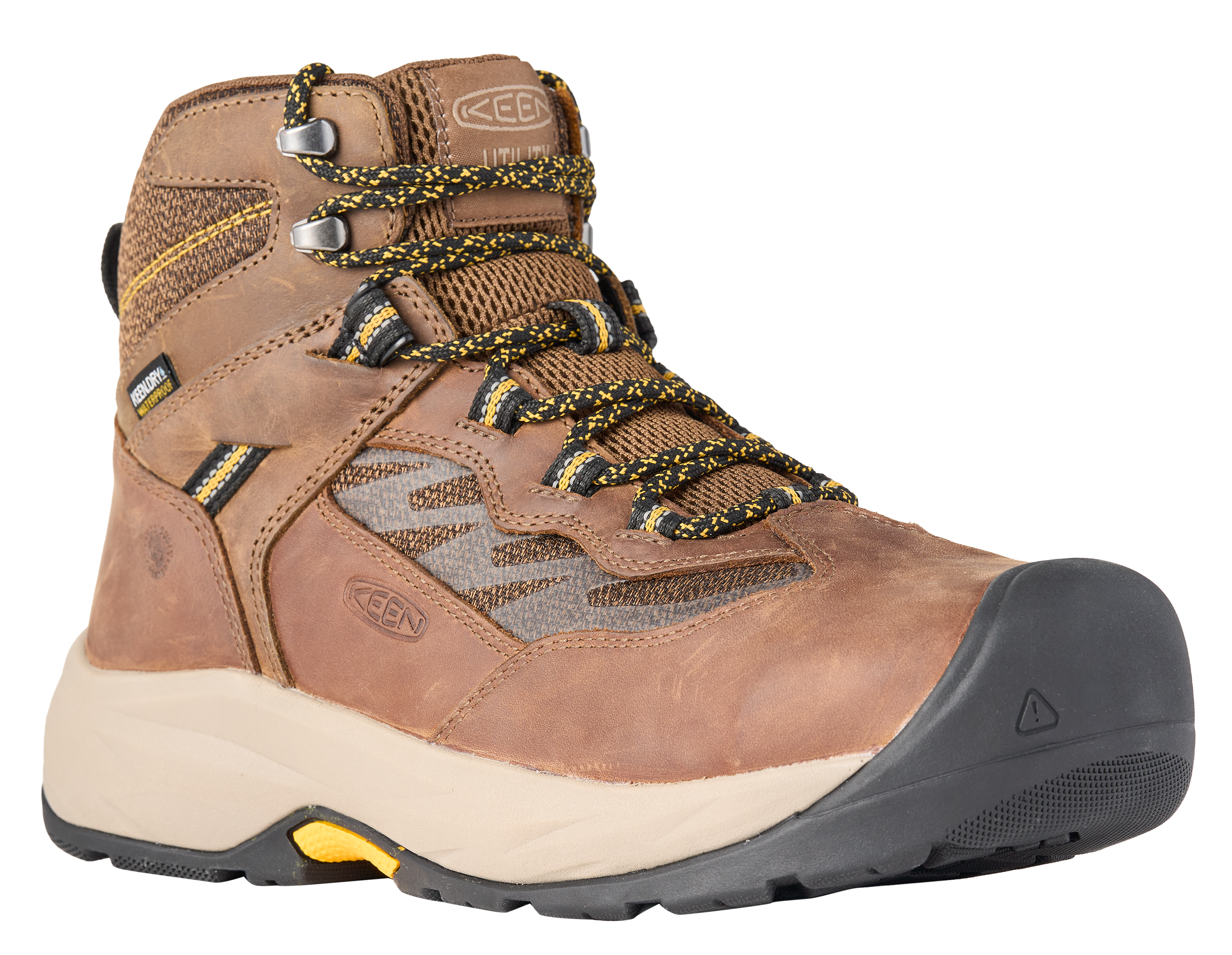 KEEN Utility Highframe Mid Waterproof Steel-Toe Work Boots for Men
